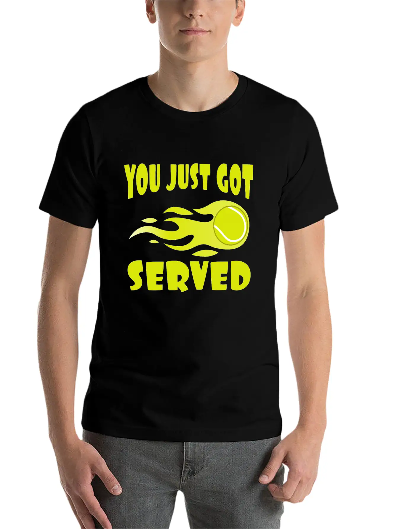 "You Just Got Served" Tshirt Design For Lawn Soft Cotton Short Sleeve Tee – Unisex Wardrobe Staple