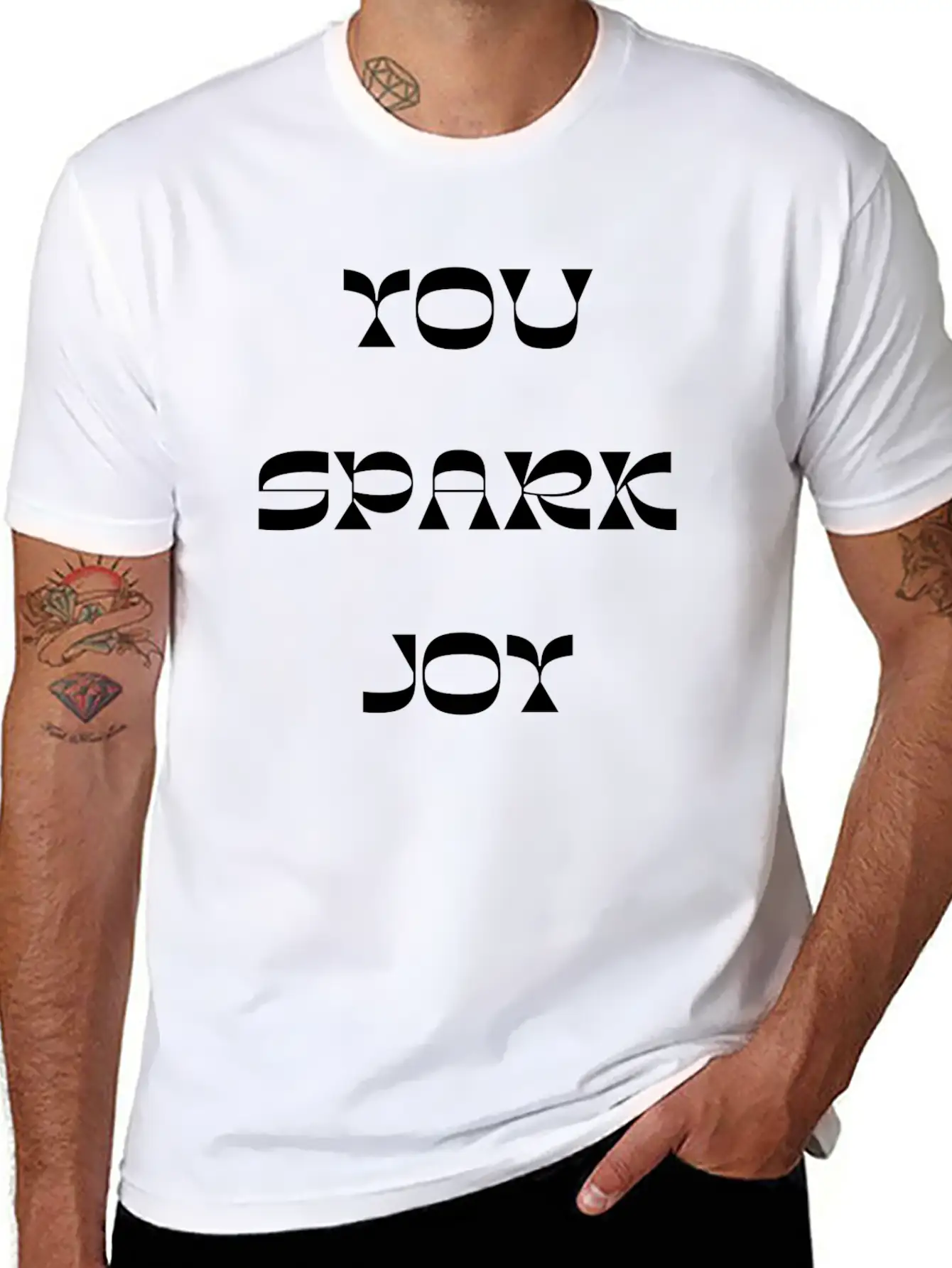 You Spark Joy Stylish Everyday T-Shirt – Unisex Basic Cotton Tee