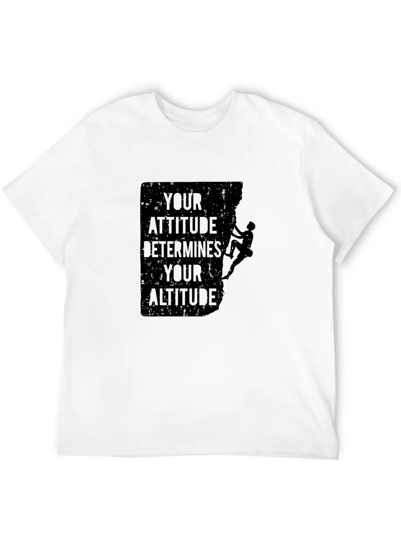 Your Attitude Determines Your Altitude Black Stylish Everyday T-Shirt – Unisex Basic Cotton Tee