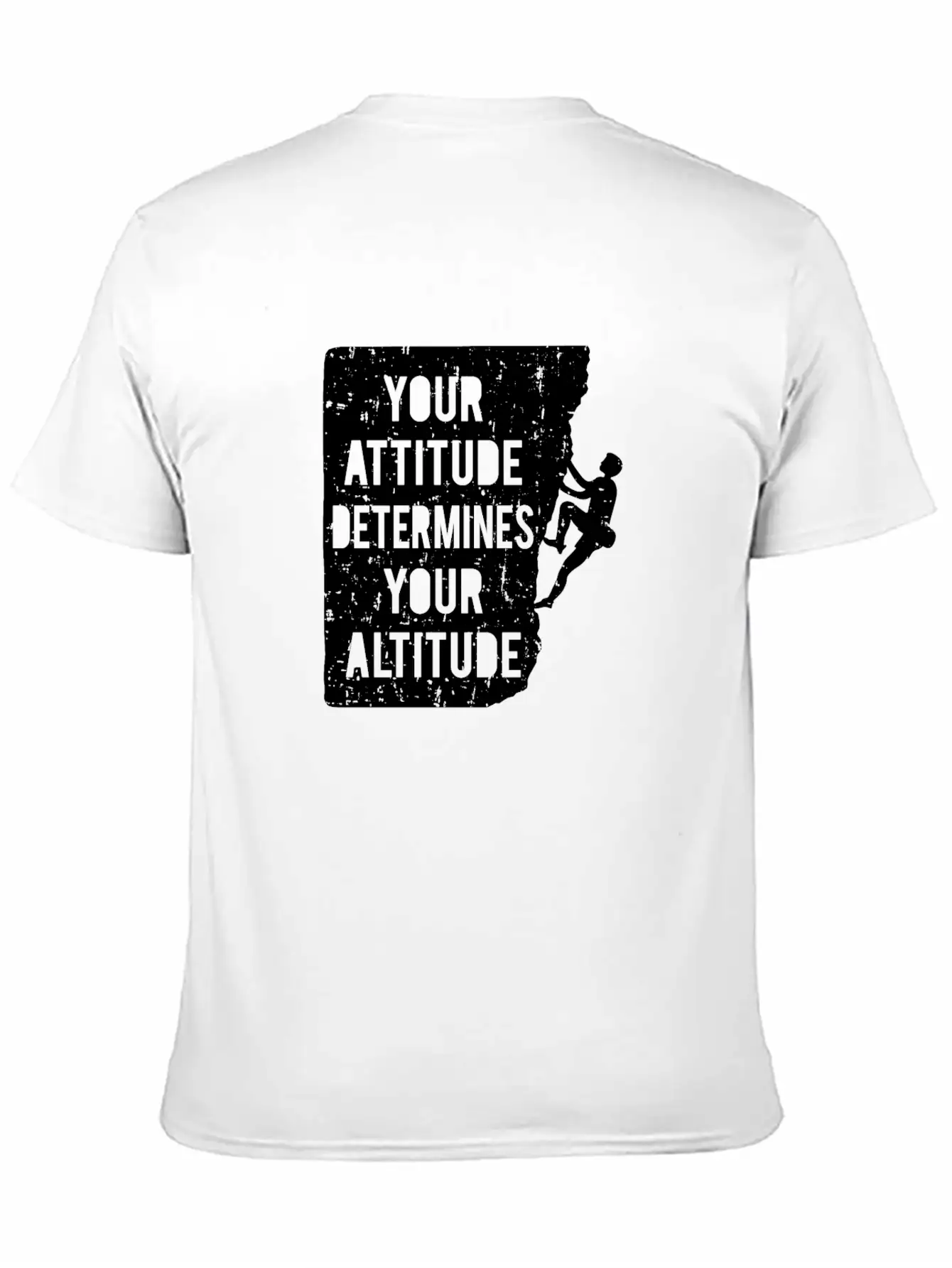 Your Attitude Determines Your Altitude Black Stylish Everyday T-Shirt – Unisex Basic Cotton Tee