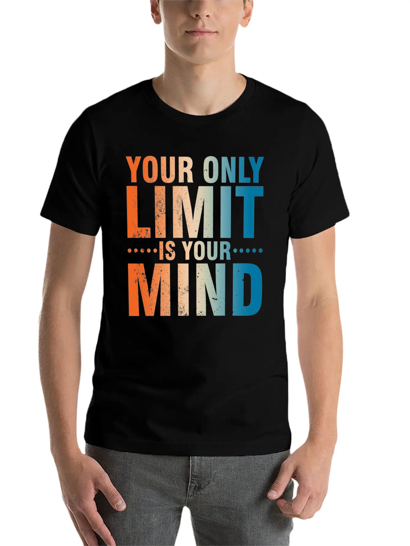 Your Only Limit Is Your Mind Classic Fit Graphic Tee For Daily Comfort – Unisex Cotton Shirt