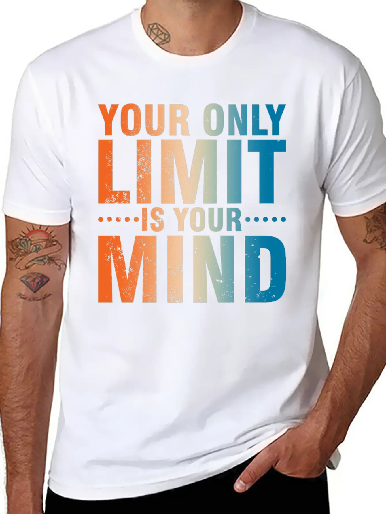 Your Only Limit Is Your Mind Classic Fit Graphic Tee For Daily Comfort – Unisex Cotton Shirt