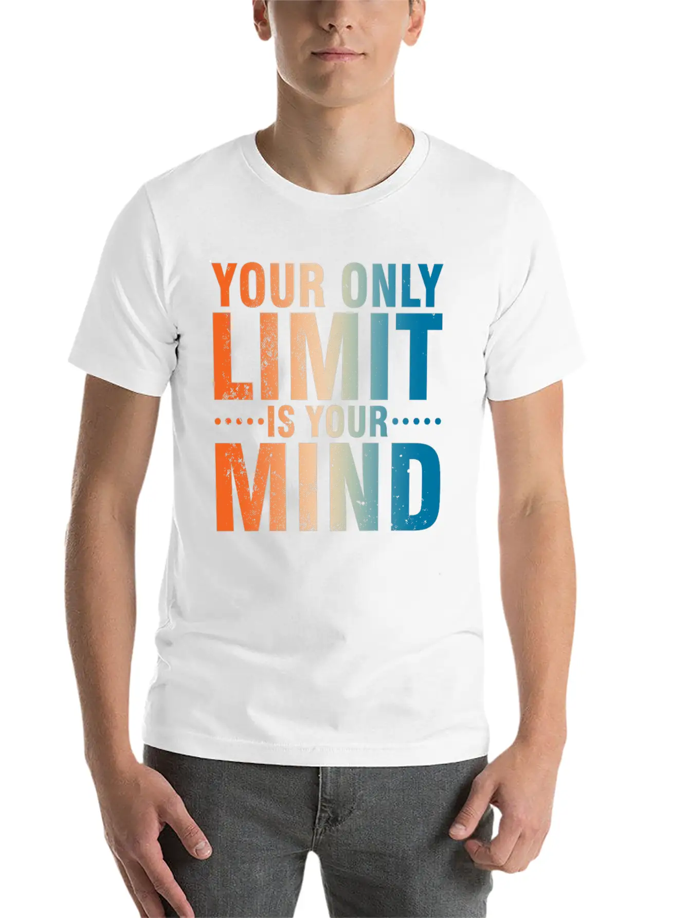 Your Only Limit Is Your Mind Classic Fit Graphic Tee For Daily Comfort – Unisex Cotton Shirt