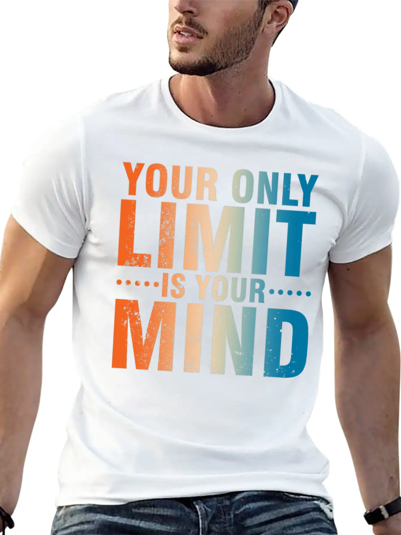 Your Only Limit Is Your Mind Classic Fit Graphic Tee For Daily Comfort – Unisex Cotton Shirt