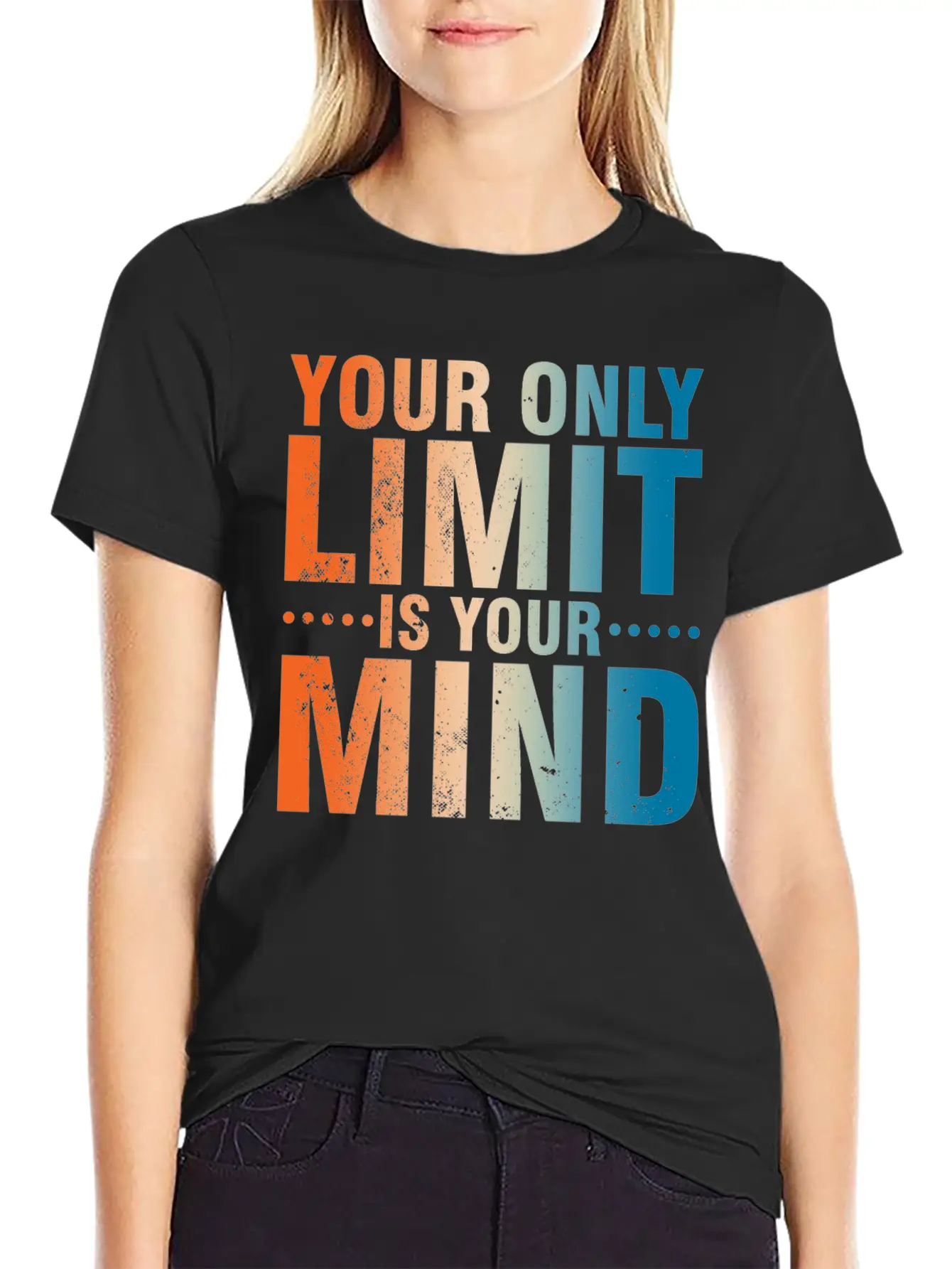 Your Only Limit Is Your Mind Classic Fit Graphic Tee For Daily Comfort – Unisex Cotton Shirt