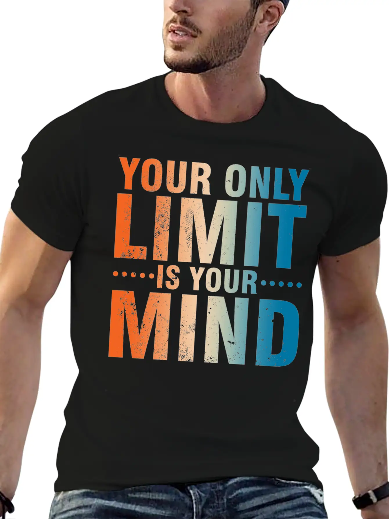 Your Only Limit Is Your Mind Classic Fit Graphic Tee For Daily Comfort – Unisex Cotton Shirt