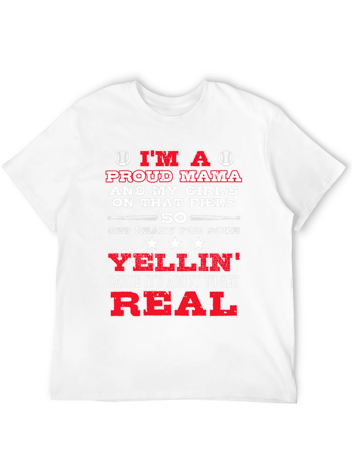 Proud Mama Baseball Graphic Tee