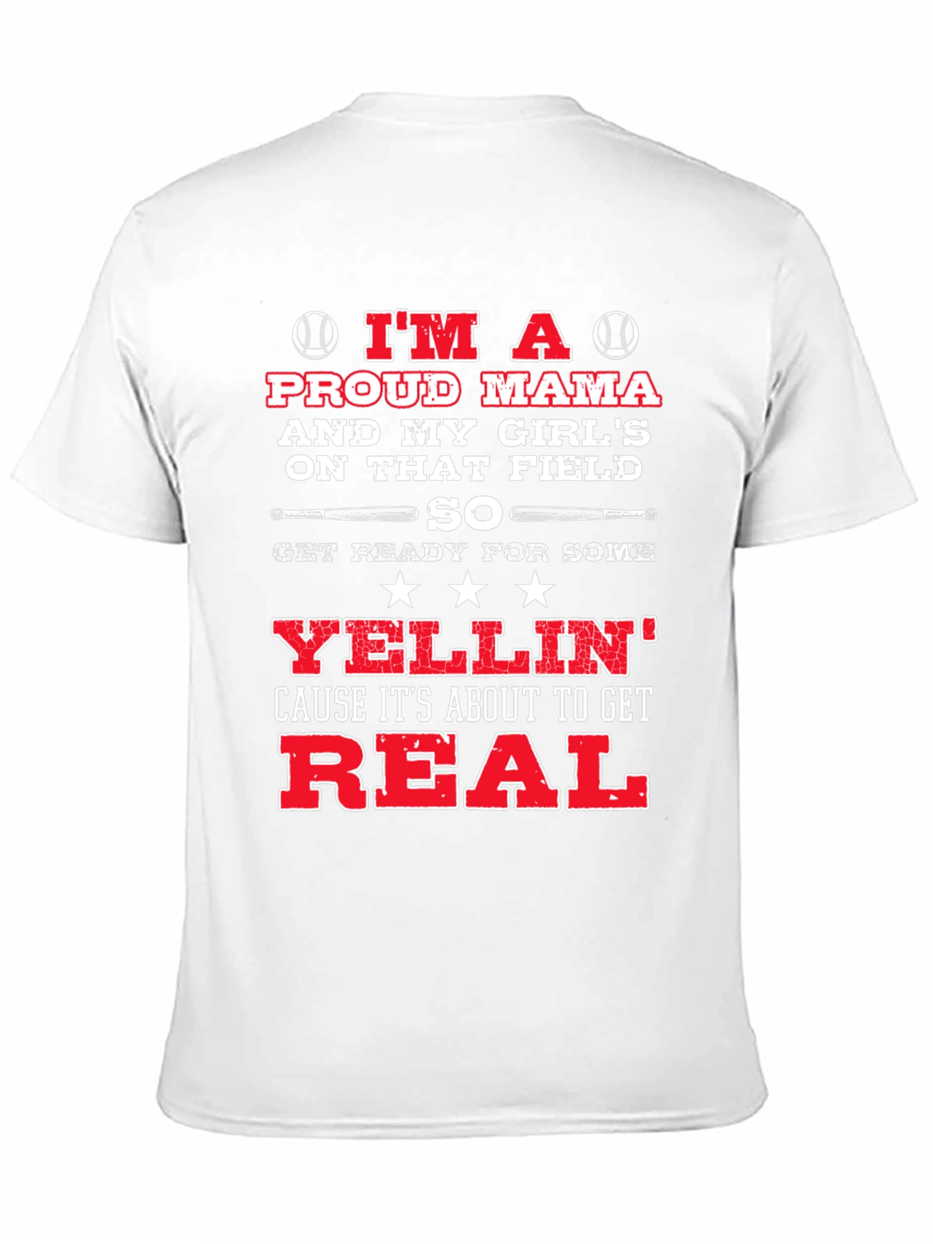 Proud Mama Baseball Graphic Tee