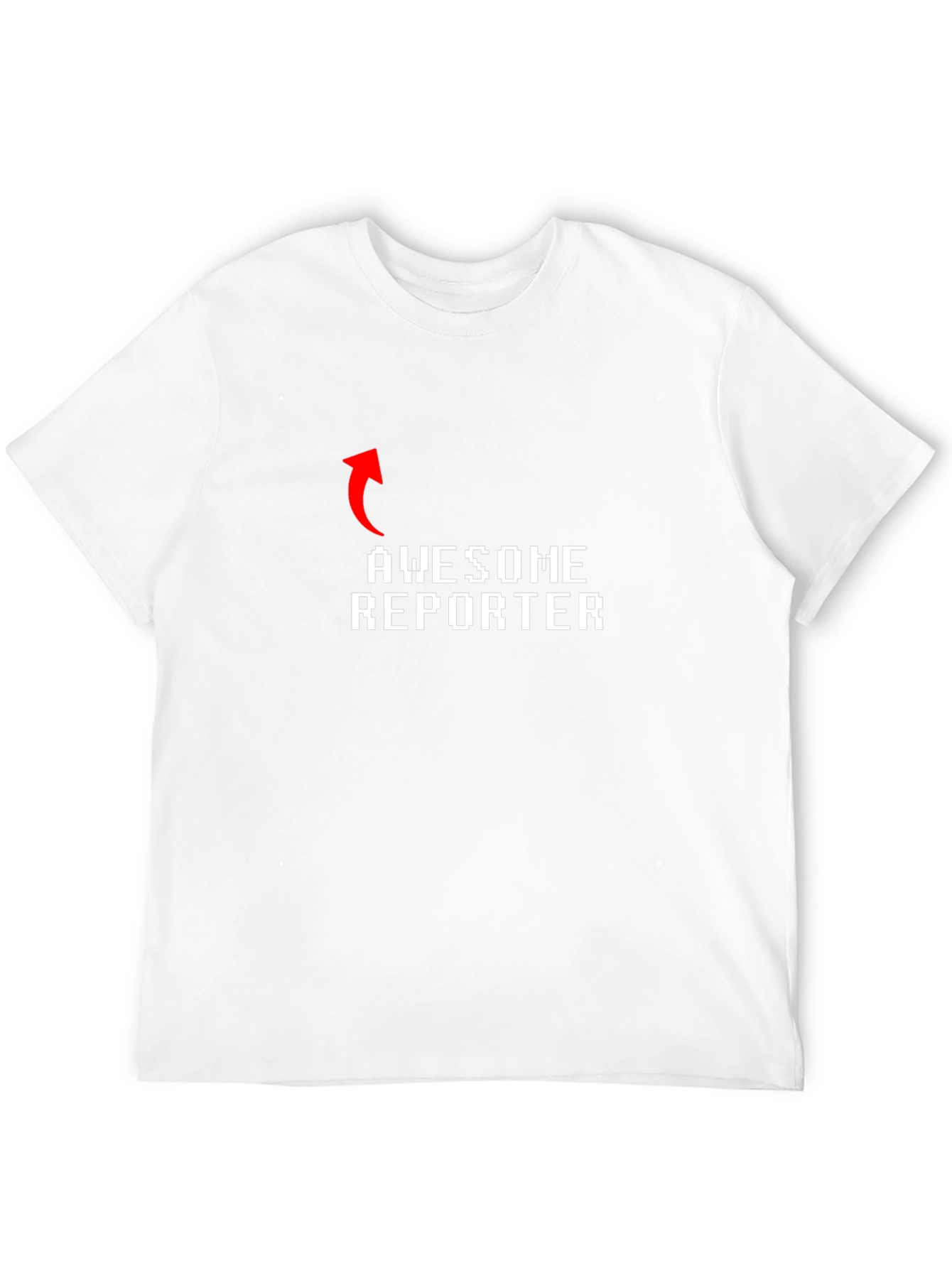 Awesome Reporter Graphic Tee - Black Cotton Shirt