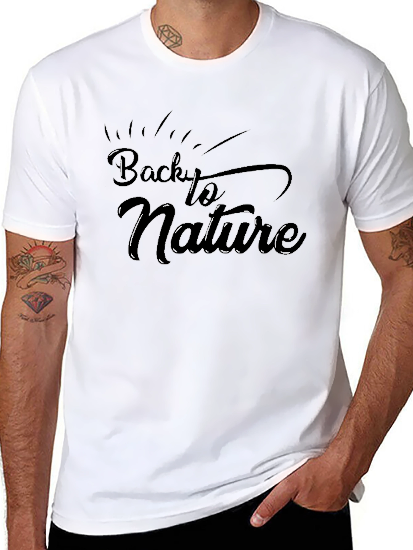 Back to Nature Graphic Tee - Black