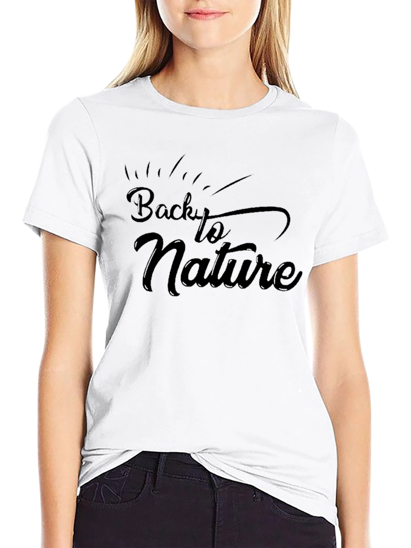 Back to Nature Graphic Tee - Black