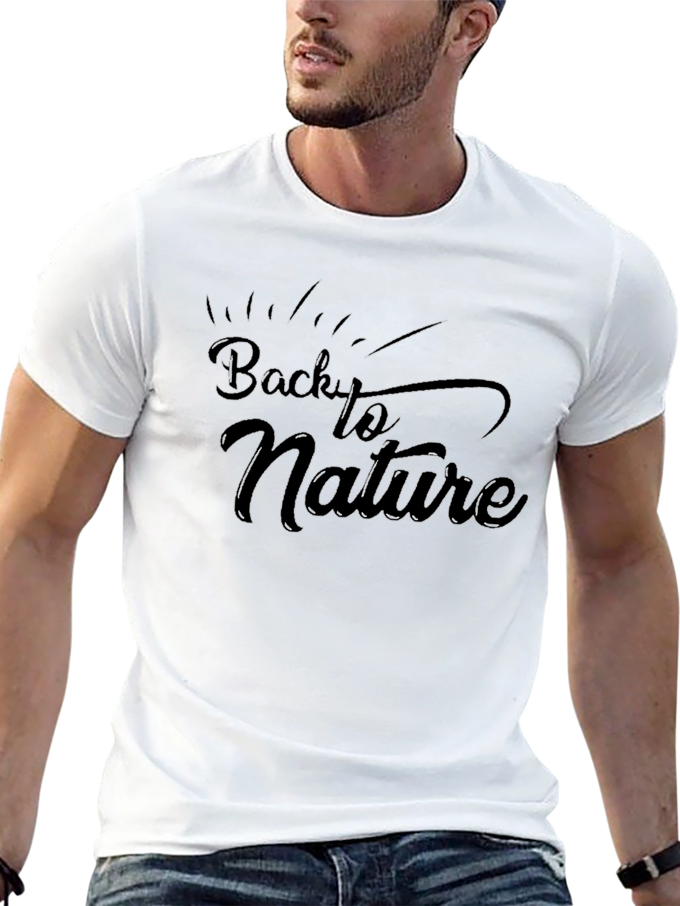 Back to Nature Graphic Tee - Black