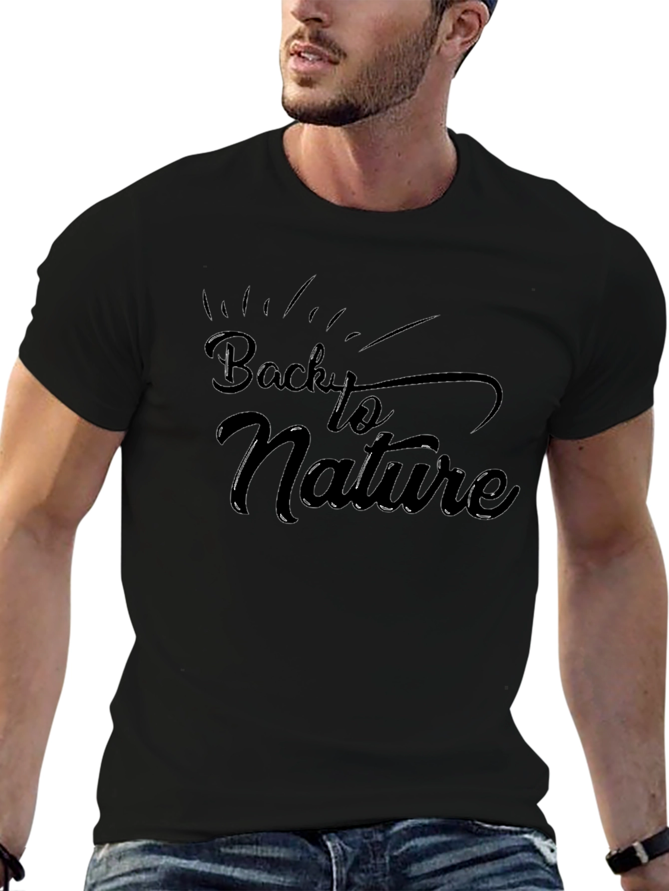 Back to Nature Graphic Tee - Black