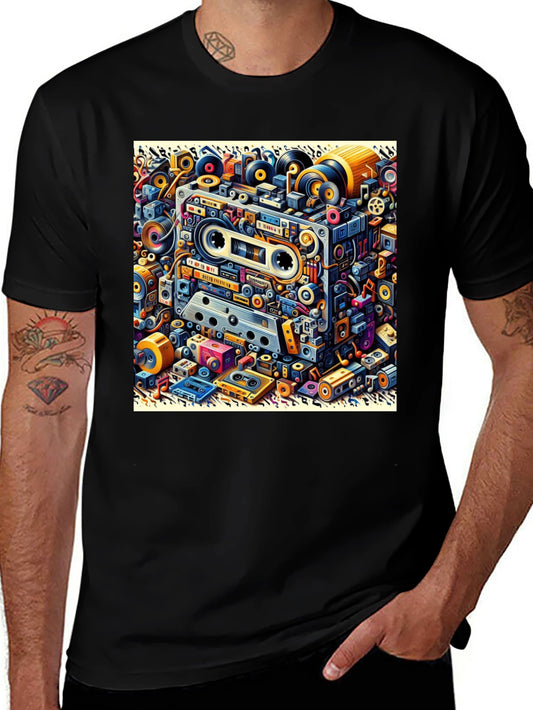 Retro Cassette Tape Graphic T-Shirt