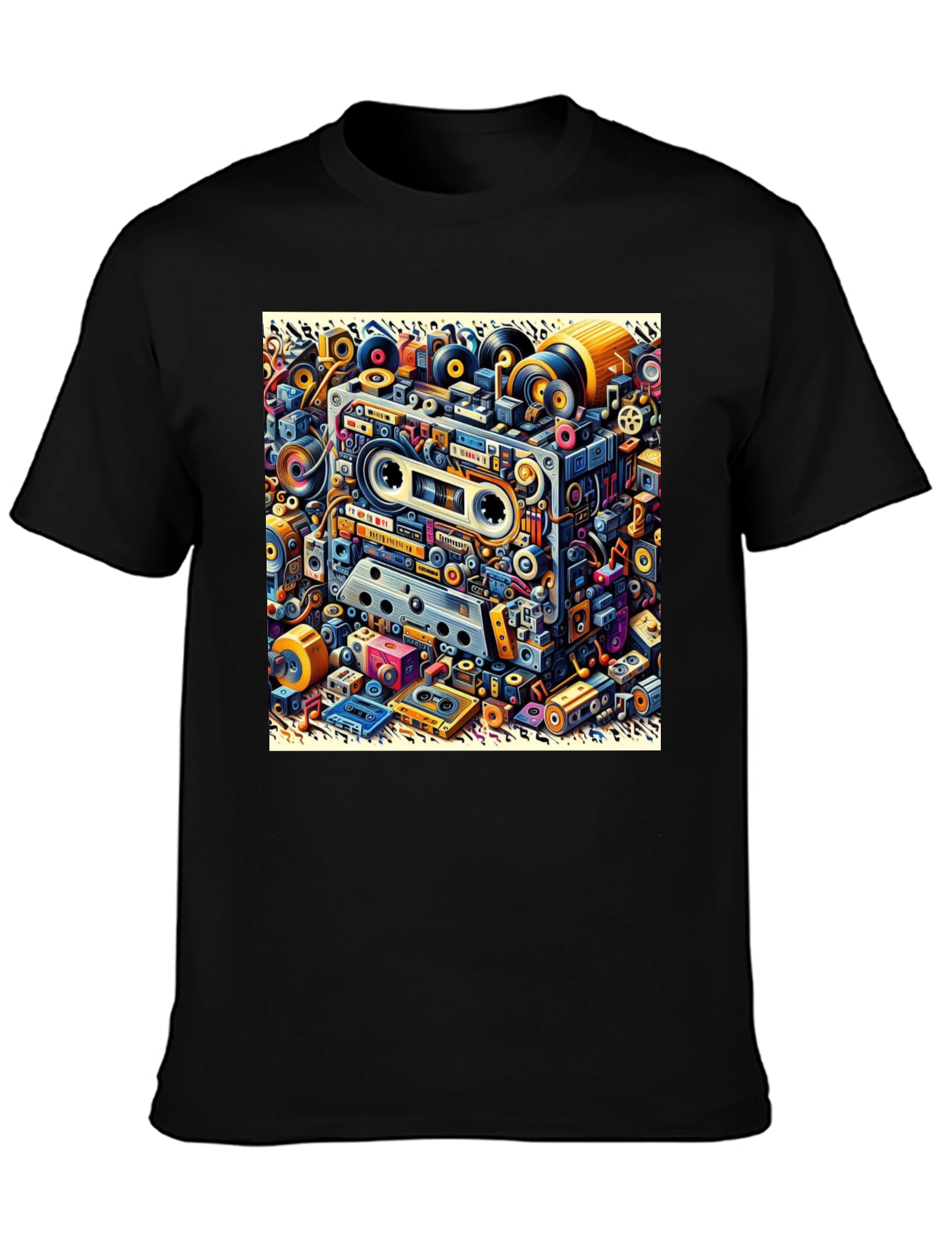 Retro Cassette Tape Graphic T-Shirt
