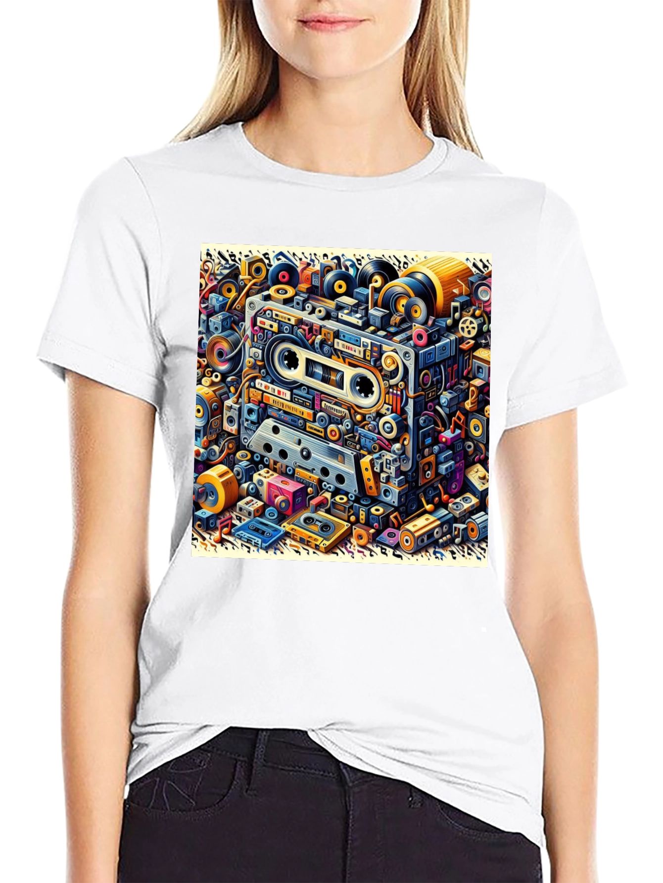 Retro Cassette Tape Graphic T-Shirt