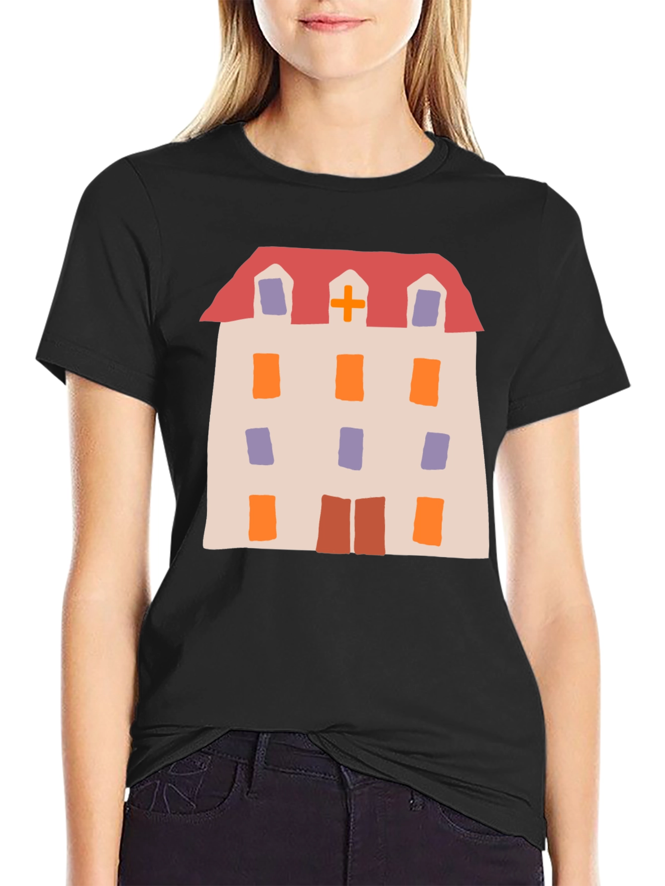 Novelty Hospital Building Graphic Tee