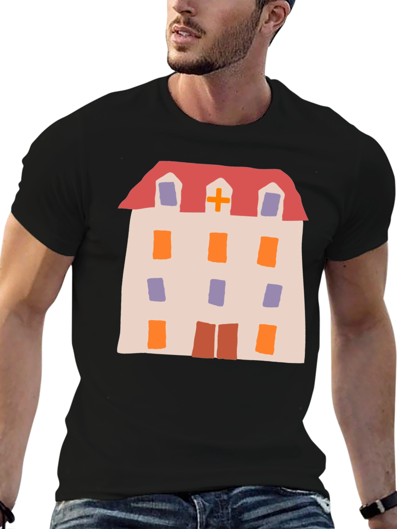 Novelty Hospital Building Graphic Tee