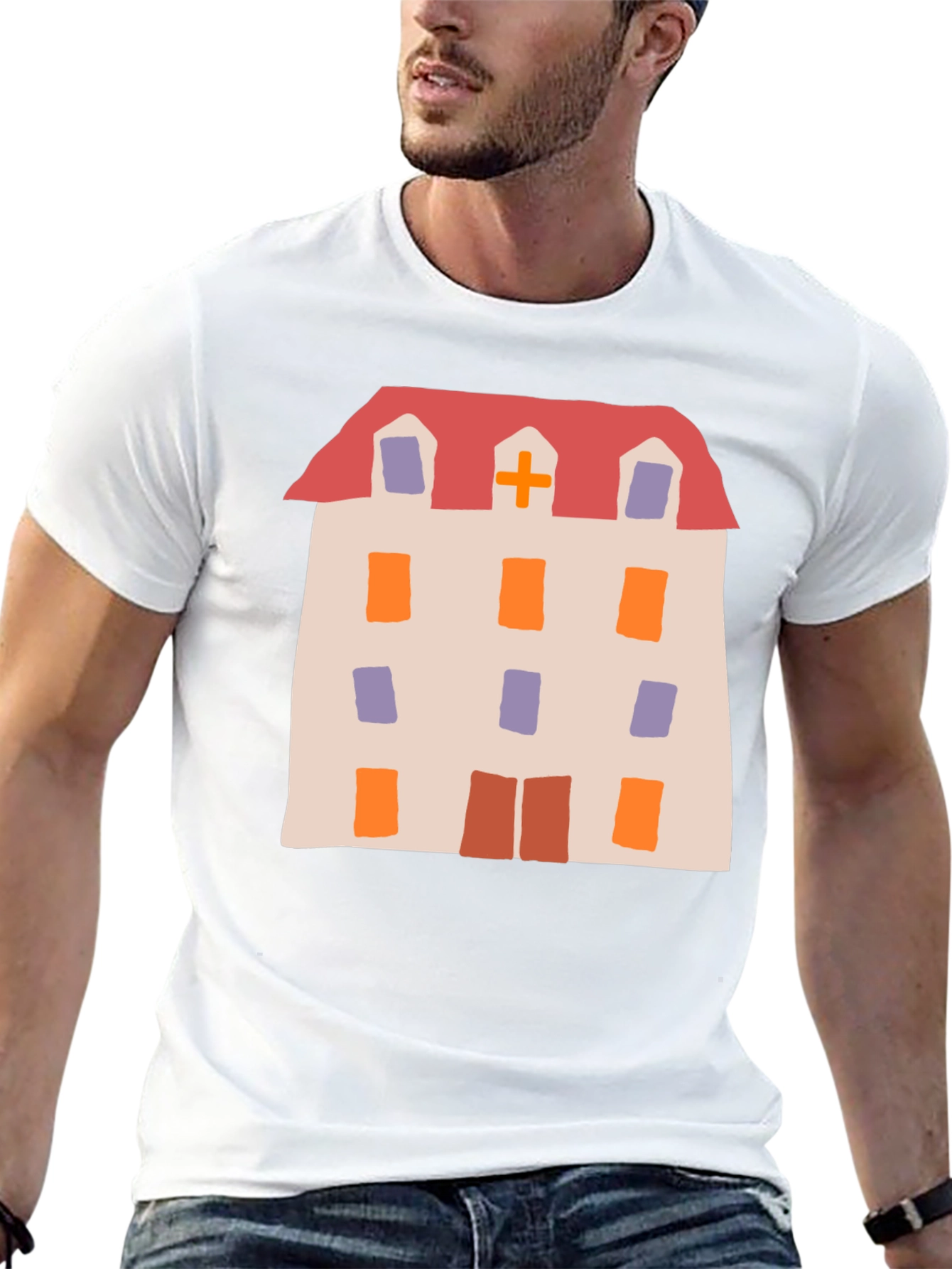 Novelty Hospital Building Graphic Tee