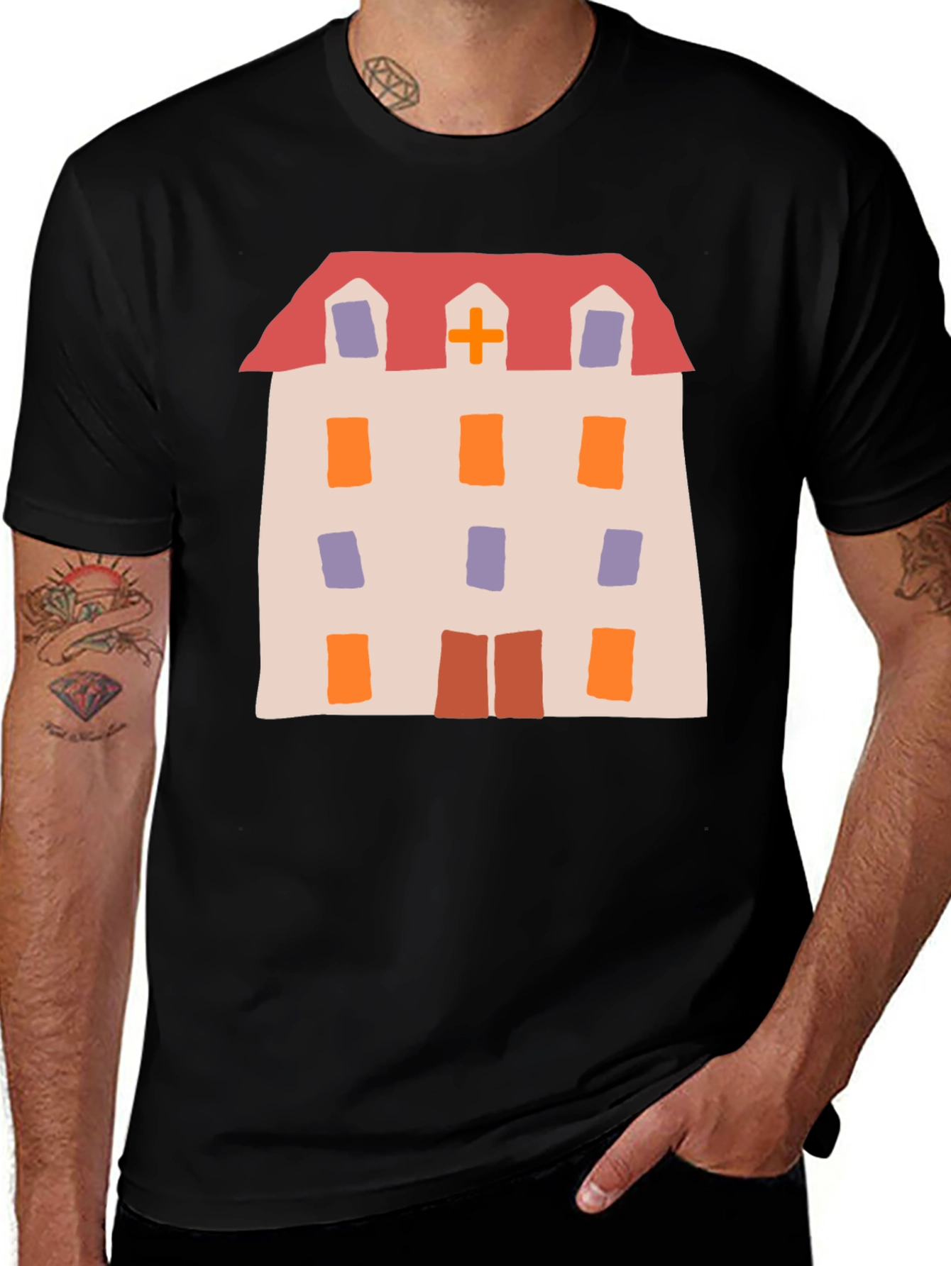 Novelty Hospital Building Graphic Tee