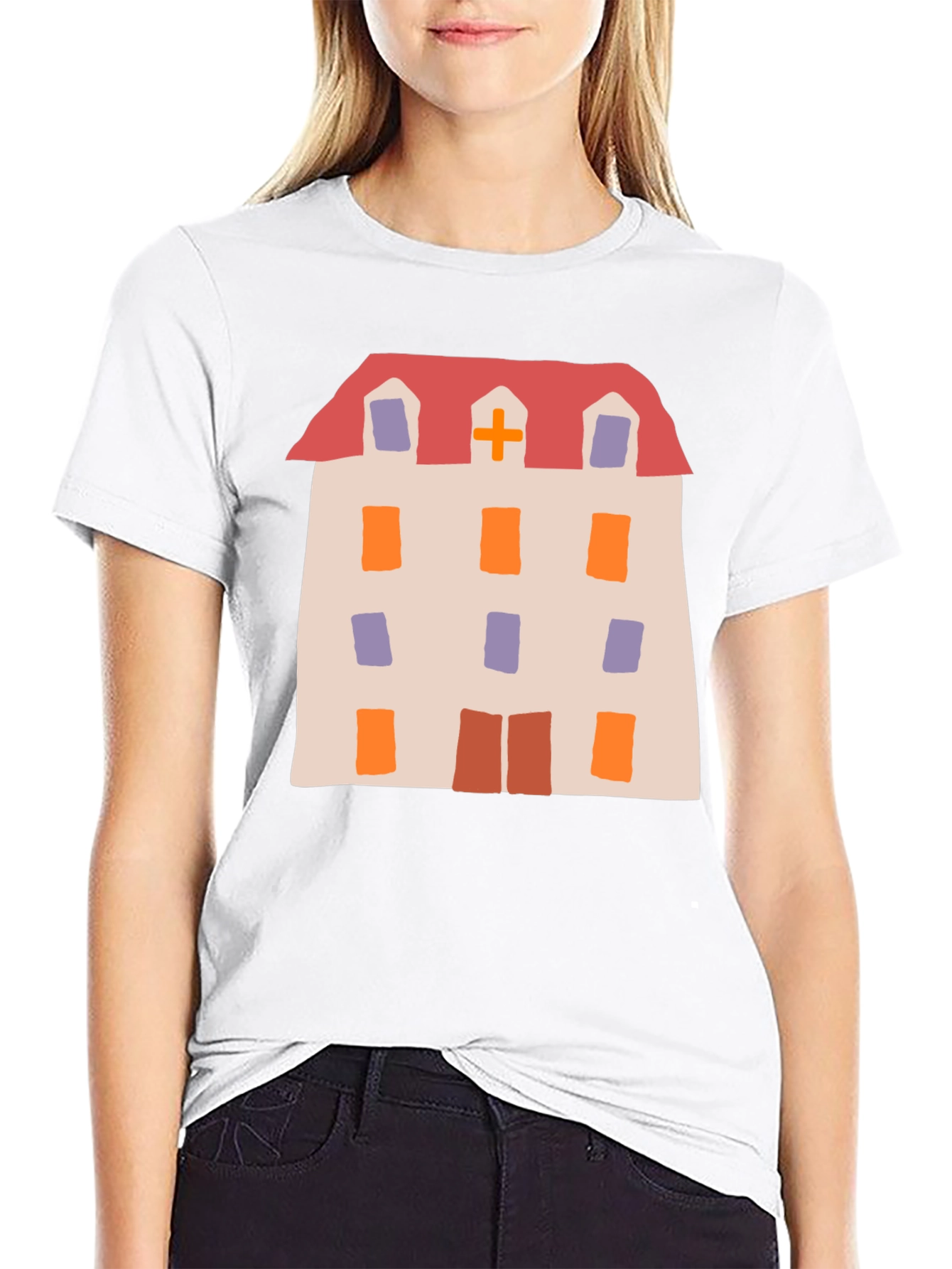 Novelty Hospital Building Graphic Tee