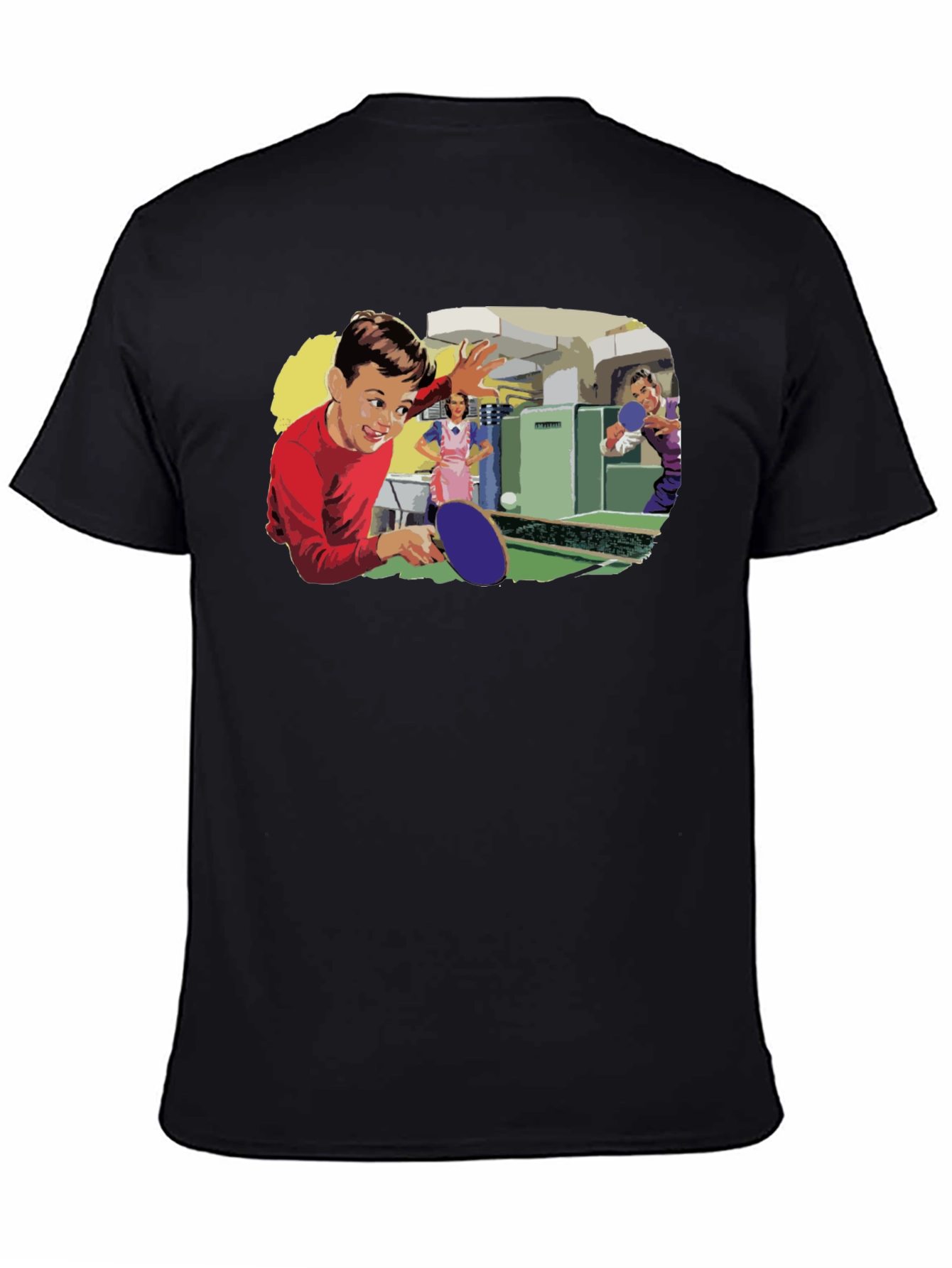 Retro Table Tennis Graphic Tee