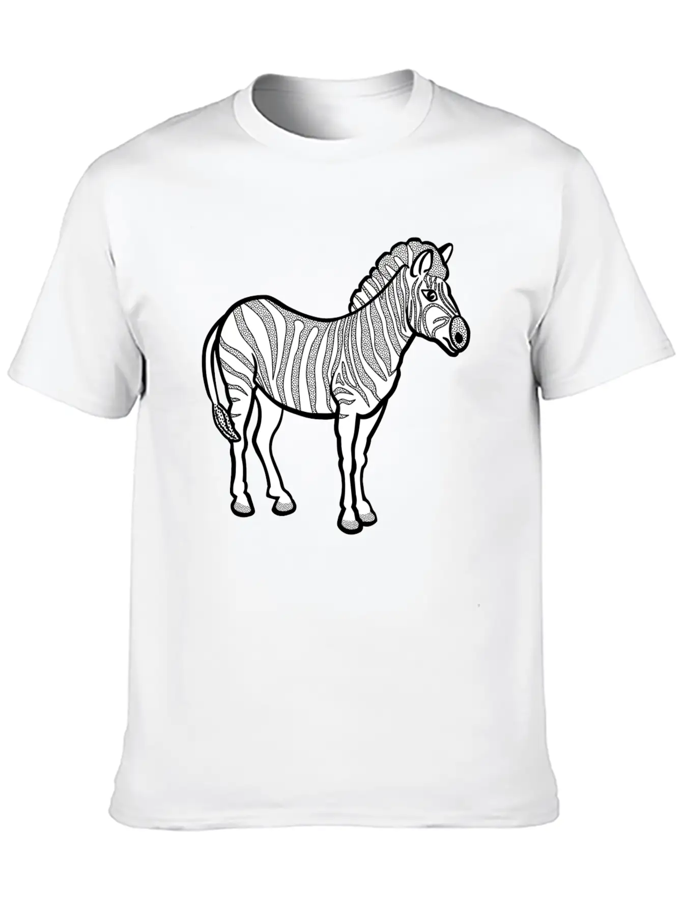 Zebra Horse Safari Serengeti Africa Afrika Pferd47 Lightweight Cotton T-Shirt – Daily Comfort Graphic Shirt
