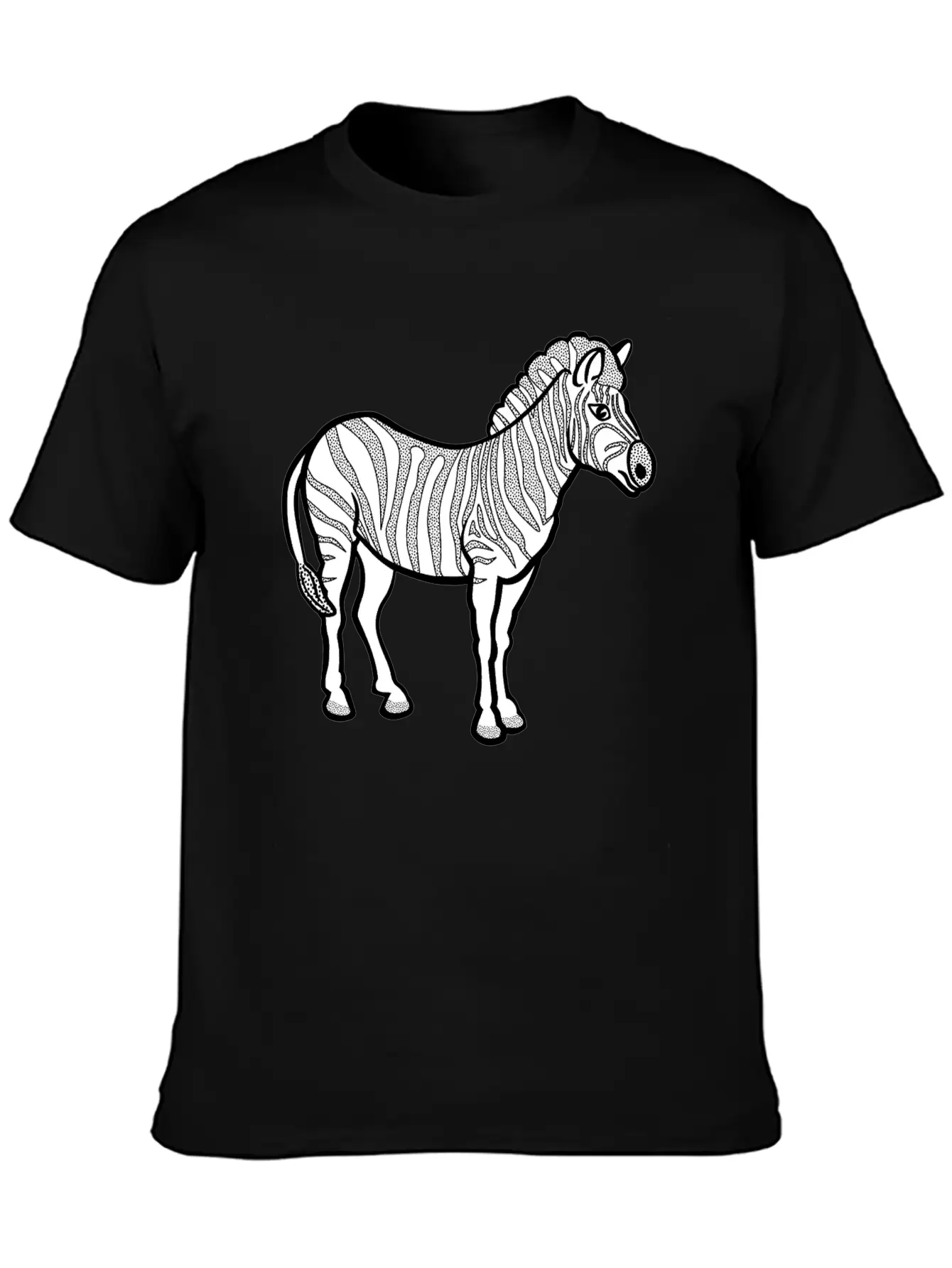 Zebra Horse Safari Serengeti Africa Afrika Pferd47 Lightweight Cotton T-Shirt – Daily Comfort Graphic Shirt