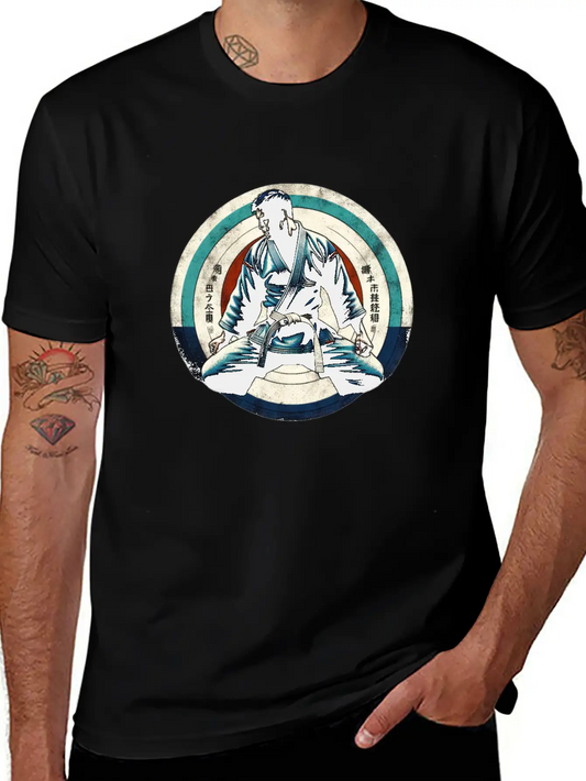 Zen Martial Arts Focus Comfortable Minimalist Graphic Tee – Summer Style Essential