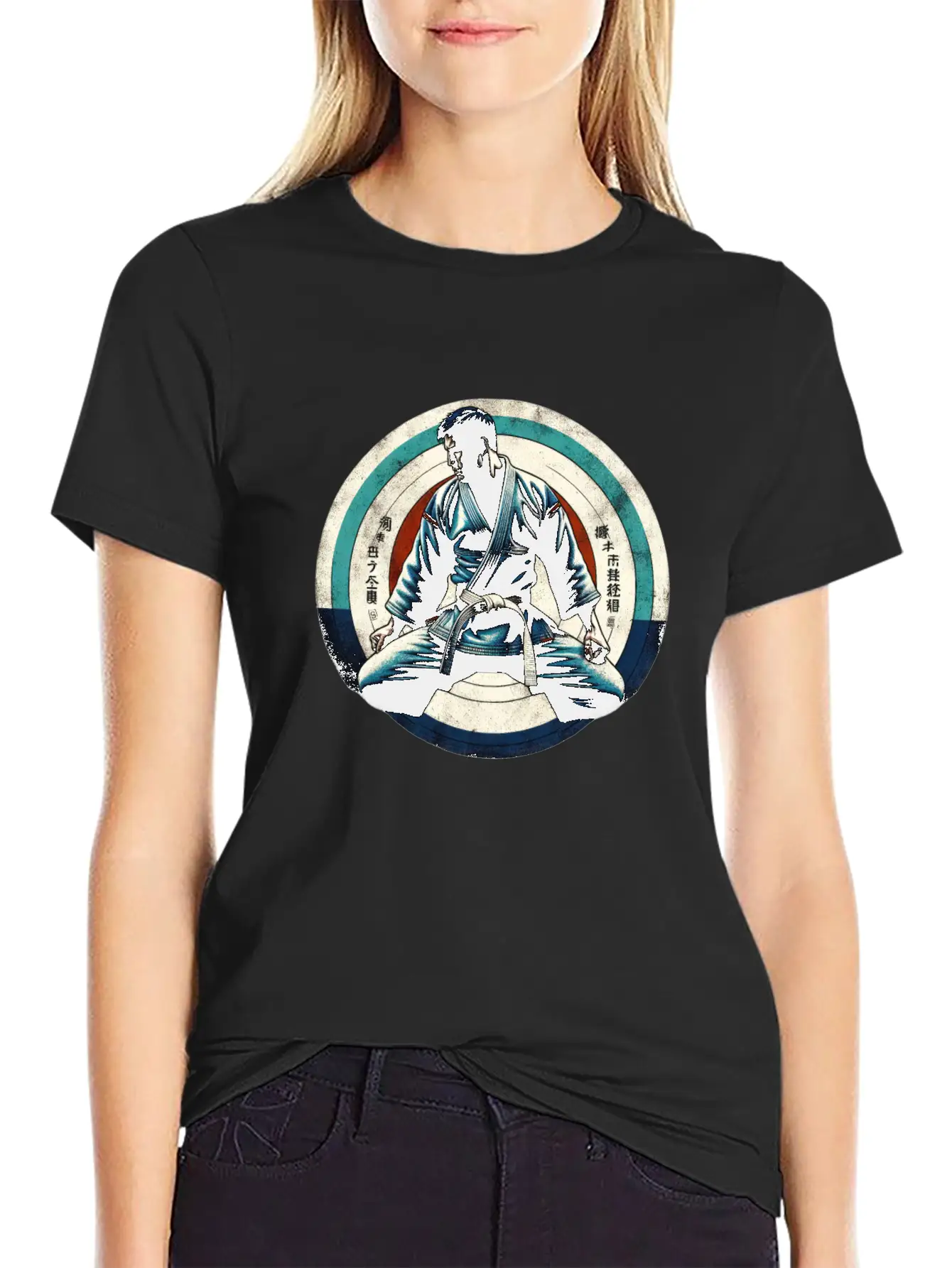 Zen Martial Arts Focus Comfortable Minimalist Graphic Tee – Summer Style Essential