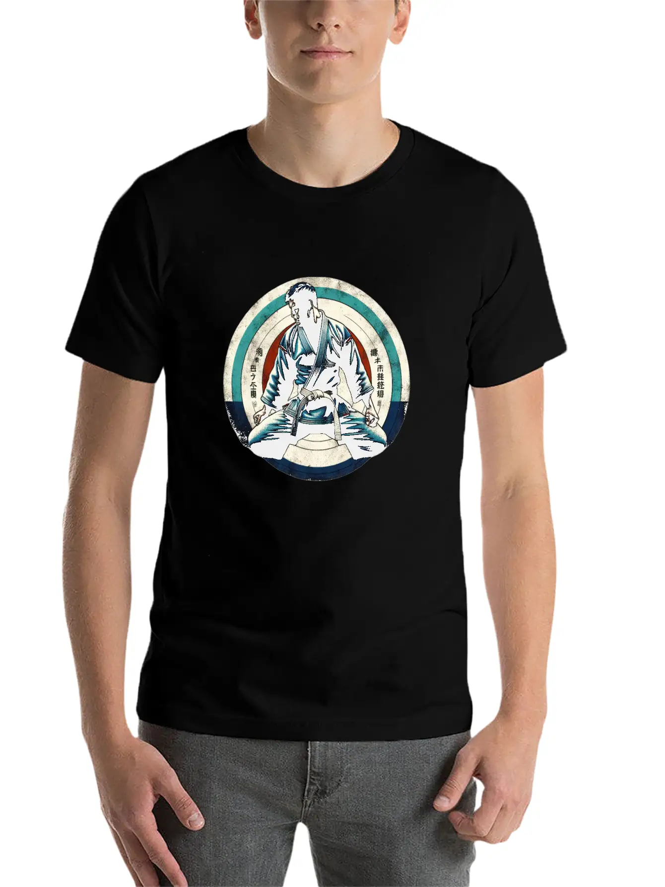 Zen Martial Arts Focus Comfortable Minimalist Graphic Tee – Summer Style Essential