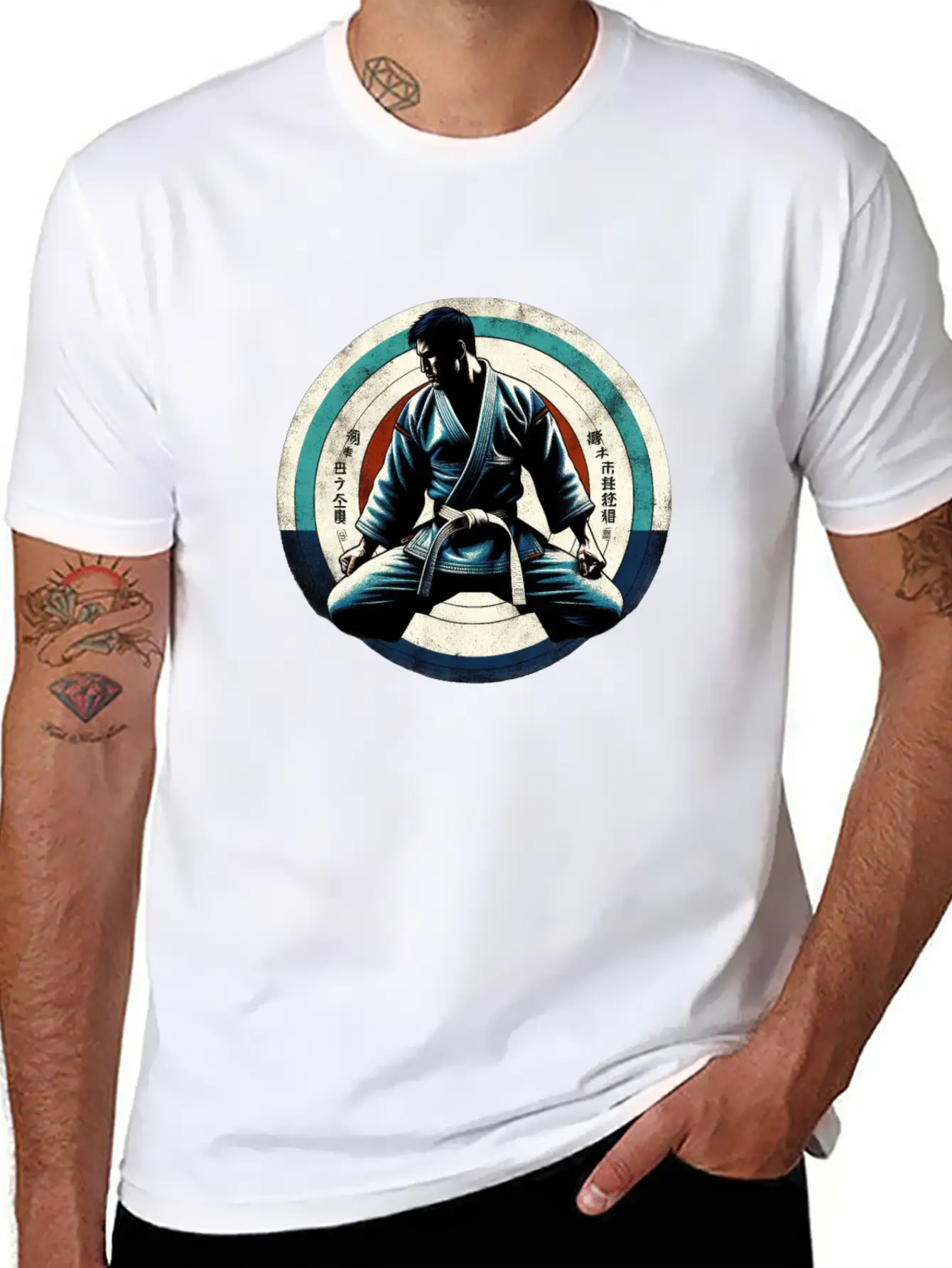 Zen Martial Arts Focus Comfortable Minimalist Graphic Tee – Summer Style Essential