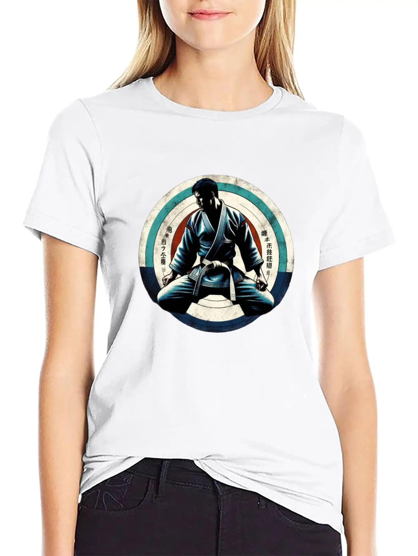 Zen Martial Arts Focus Comfortable Minimalist Graphic Tee – Summer Style Essential