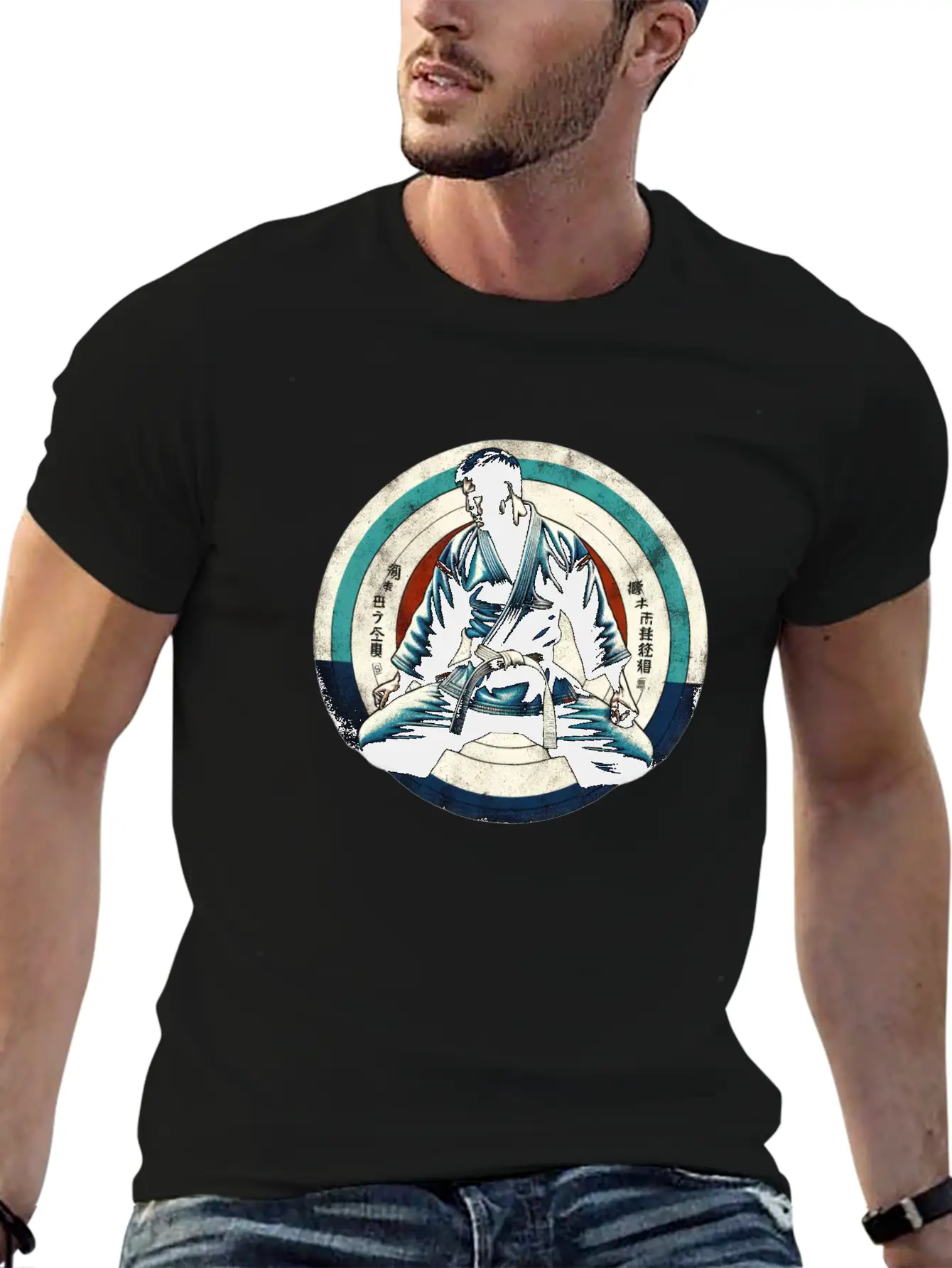 Zen Martial Arts Focus Comfortable Minimalist Graphic Tee – Summer Style Essential