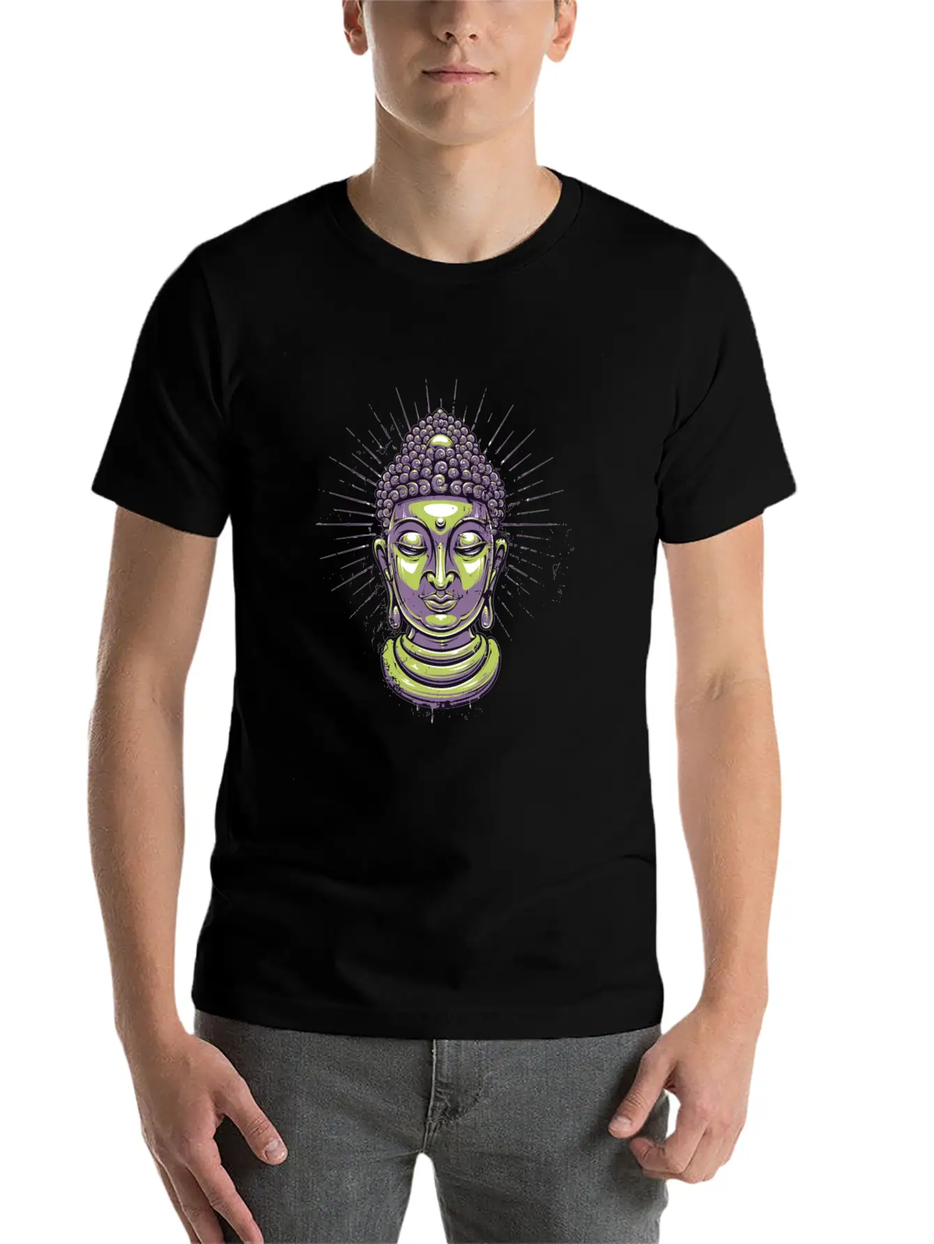 Zen, Meditate, Meditation, Motivation Lightweight Cotton T-Shirt – Daily Comfort Graphic Shirt