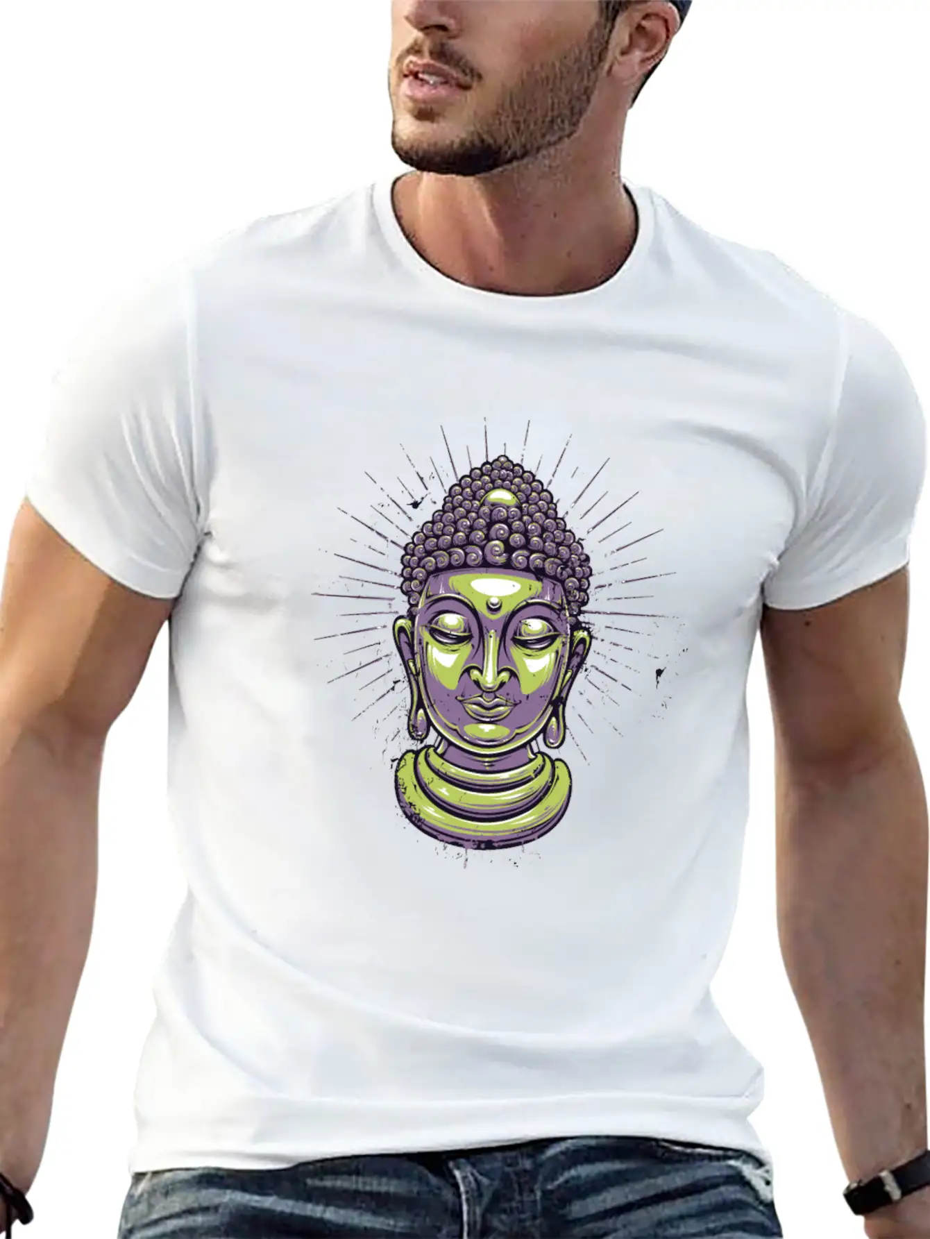 Zen, Meditate, Meditation, Motivation Lightweight Cotton T-Shirt – Daily Comfort Graphic Shirt