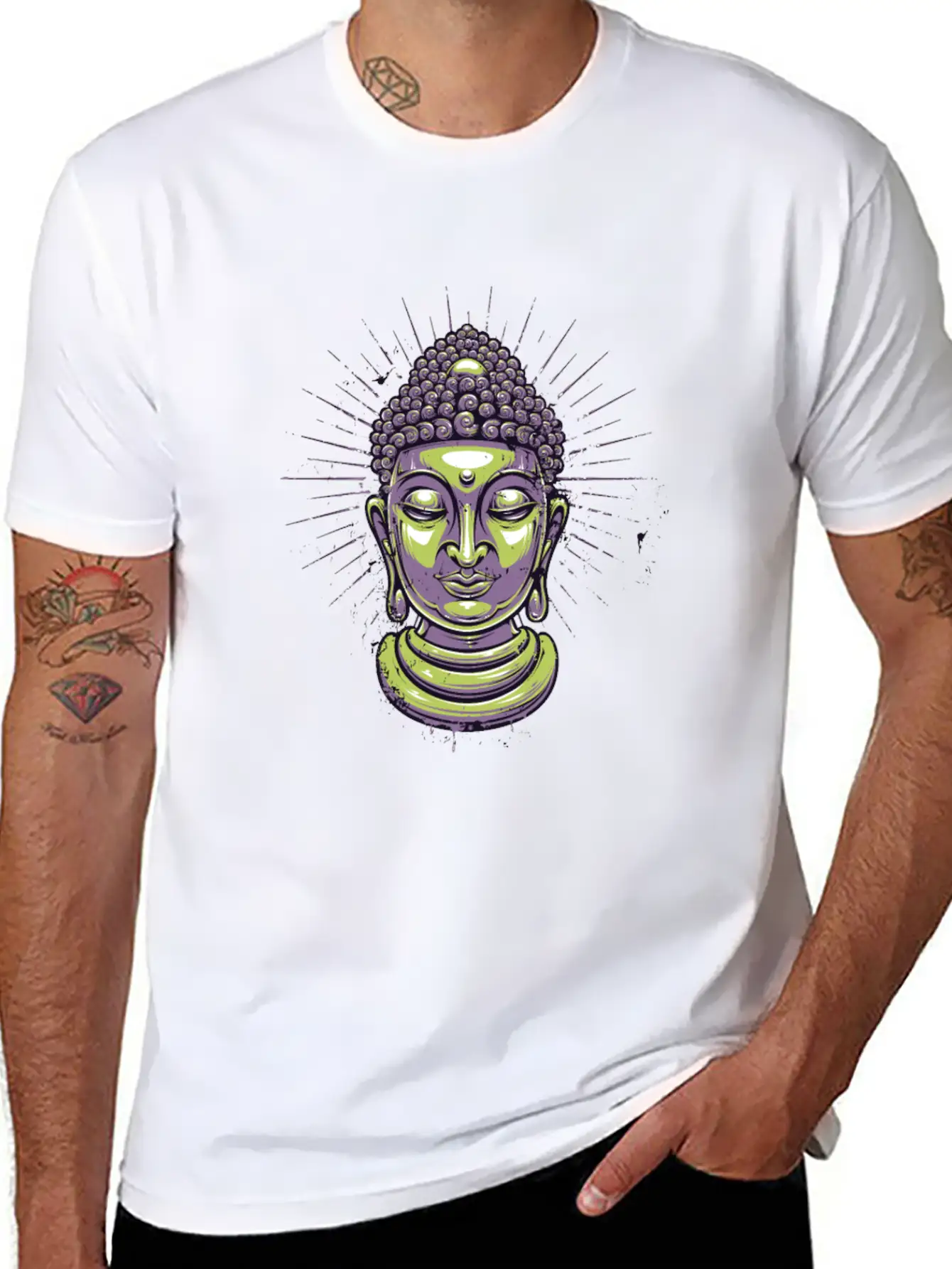 Zen, Meditate, Meditation, Motivation Lightweight Cotton T-Shirt – Daily Comfort Graphic Shirt