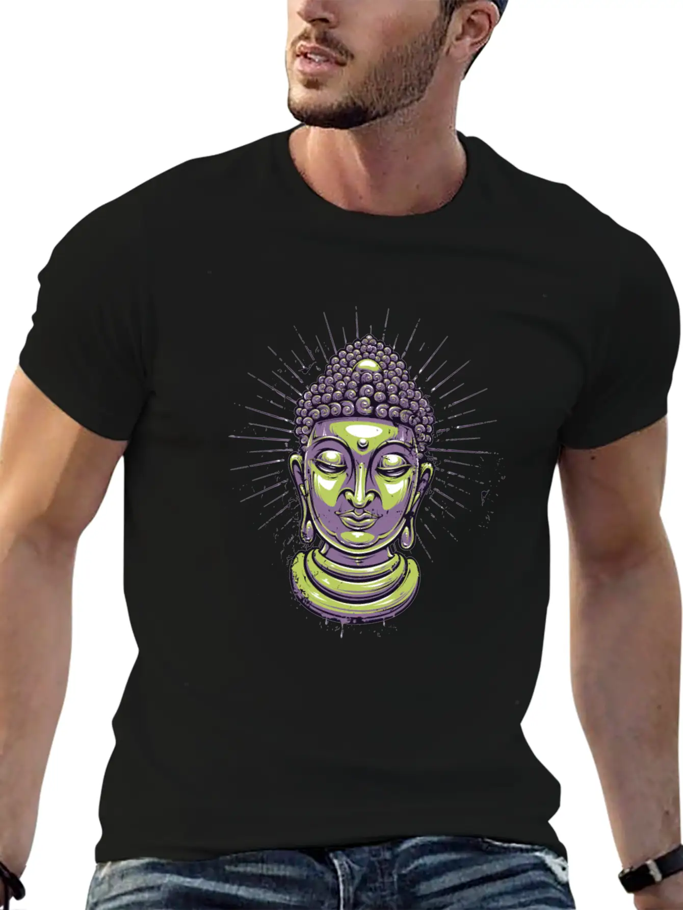 Zen, Meditate, Meditation, Motivation Lightweight Cotton T-Shirt – Daily Comfort Graphic Shirt