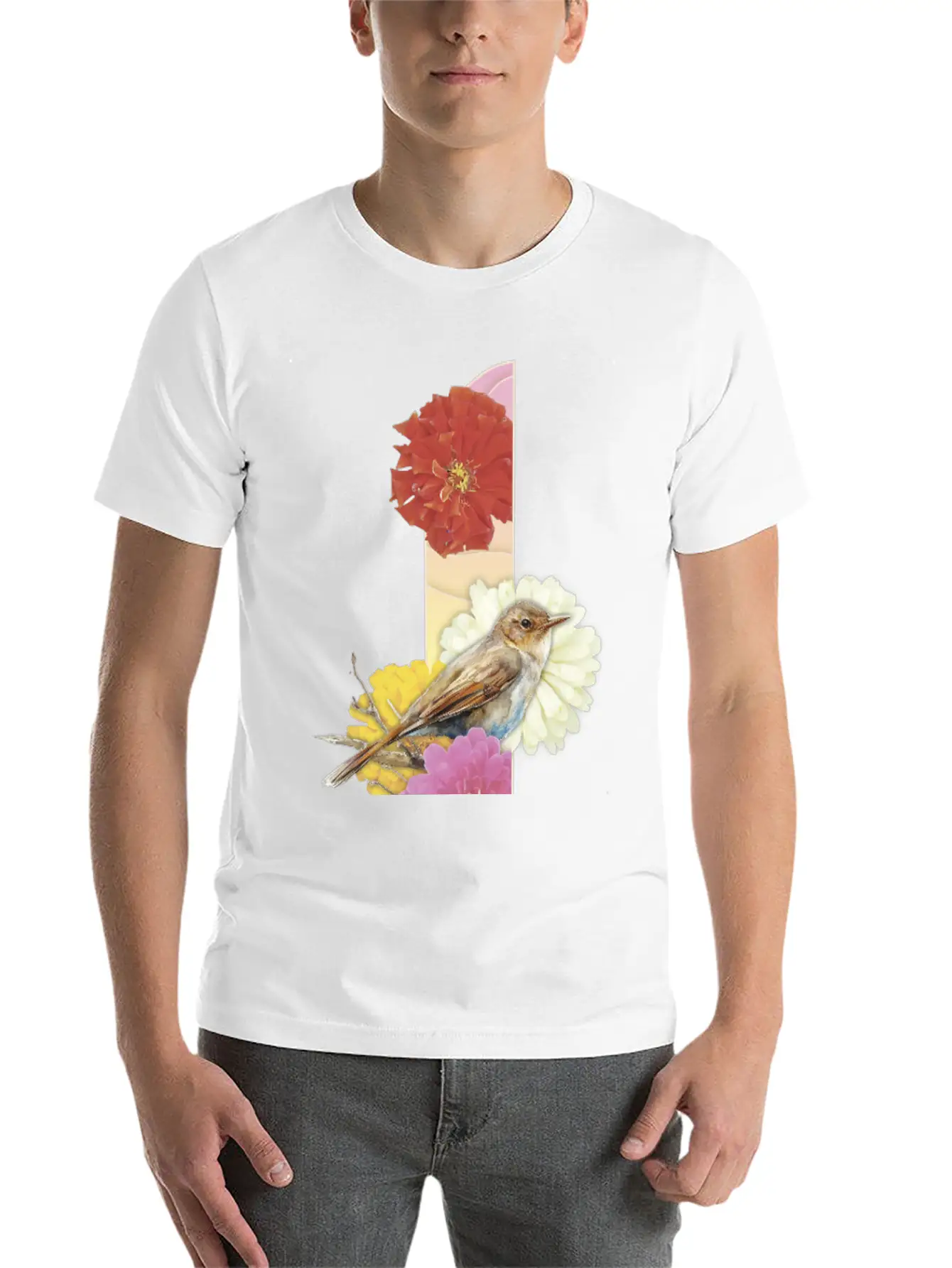 Zinnia And Tone Of The Nightingale Modern Fit Casual T-Shirt – Clean And Versatile Design