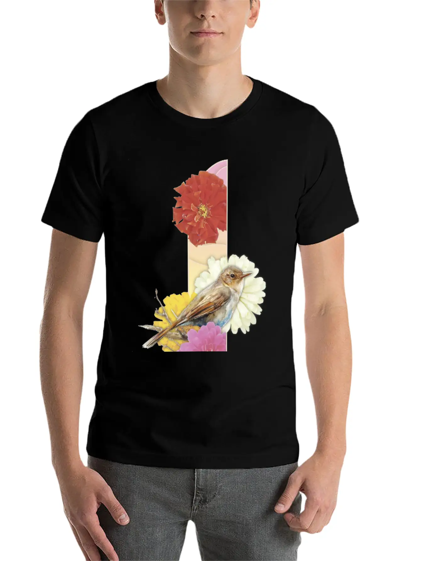 Zinnia And Tone Of The Nightingale Modern Fit Casual T-Shirt – Clean And Versatile Design