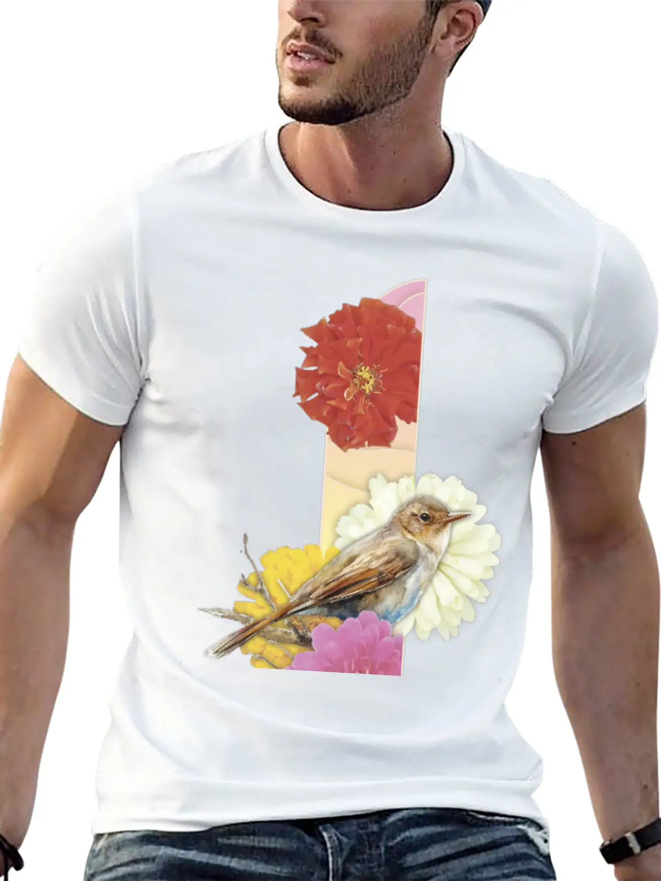Zinnia And Tone Of The Nightingale Modern Fit Casual T-Shirt – Clean And Versatile Design