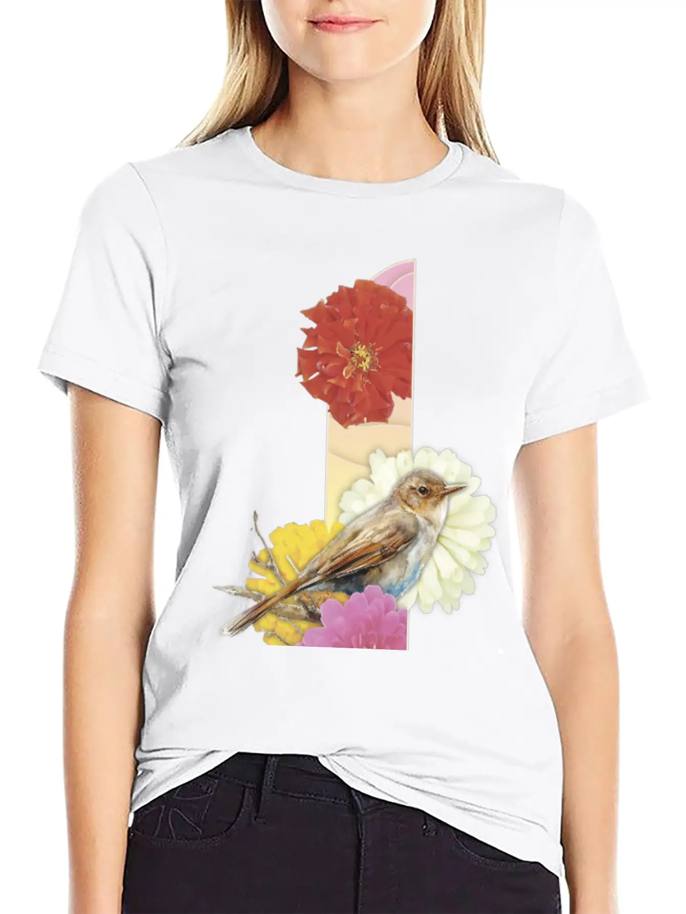 Zinnia And Tone Of The Nightingale Modern Fit Casual T-Shirt – Clean And Versatile Design