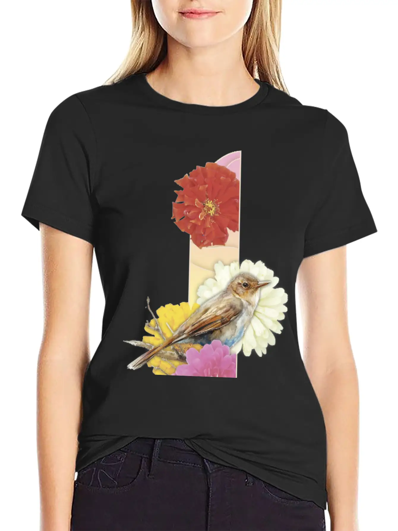 Zinnia And Tone Of The Nightingale Modern Fit Casual T-Shirt – Clean And Versatile Design