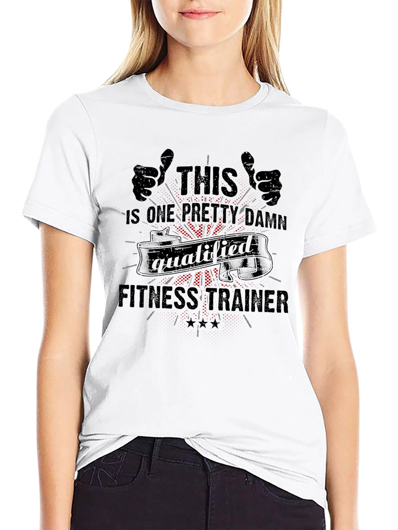 Qualified Fitness Trainer Graphic T-Shirt