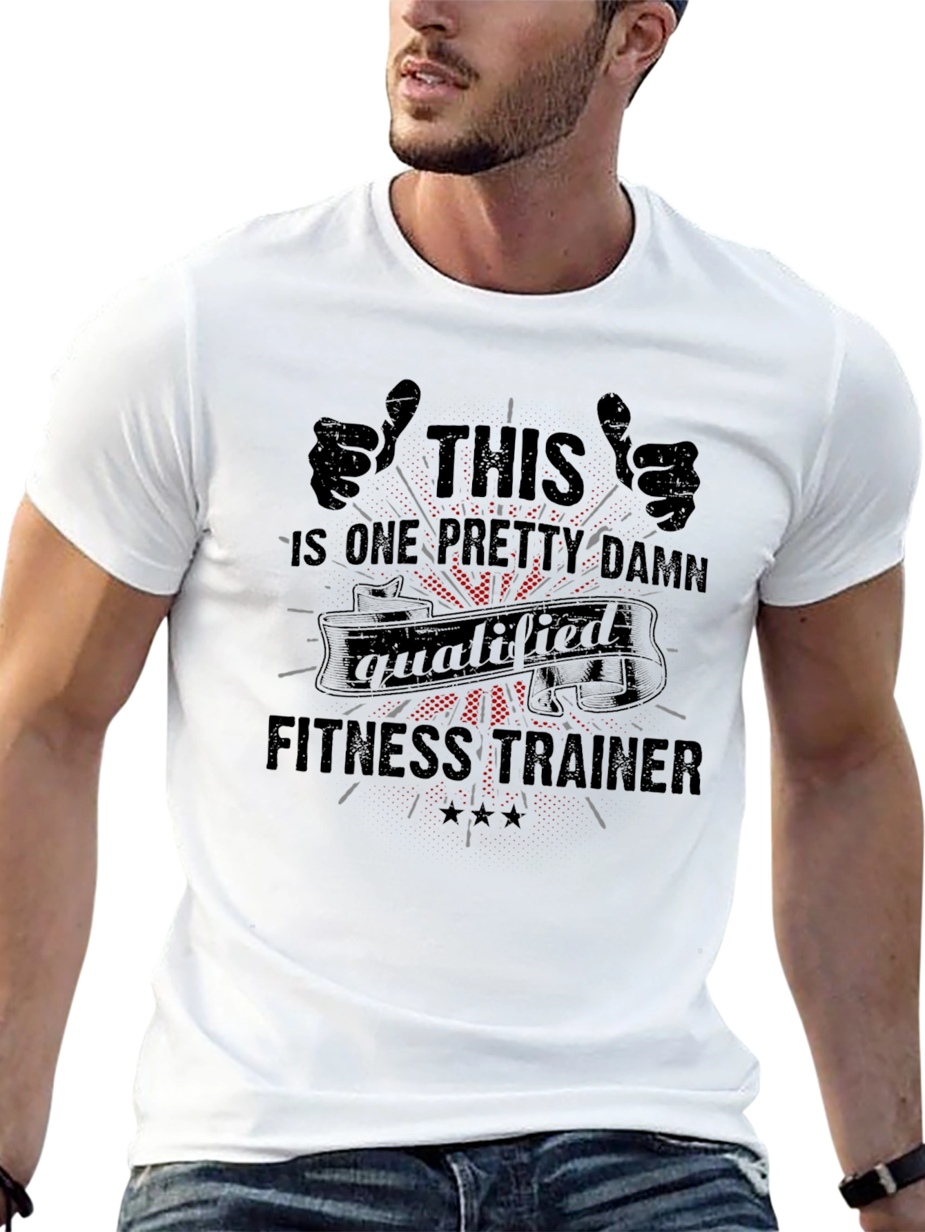 Qualified Fitness Trainer Graphic T-Shirt