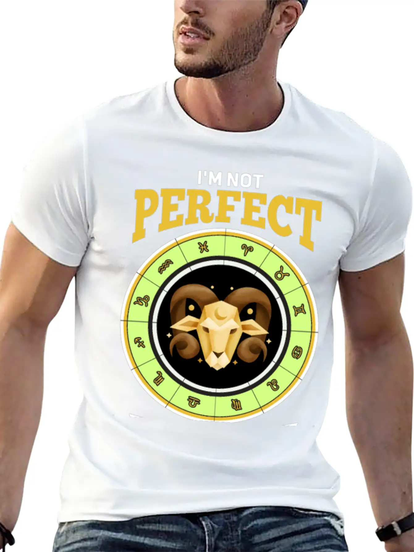 Zodiac Aries Modern Fit Casual T-Shirt – Clean And Versatile Design
