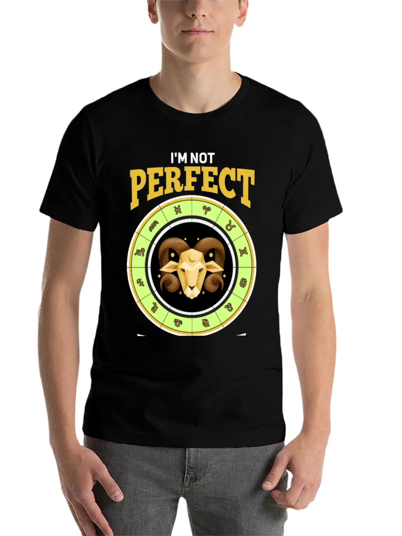 Zodiac Aries Modern Fit Casual T-Shirt – Clean And Versatile Design