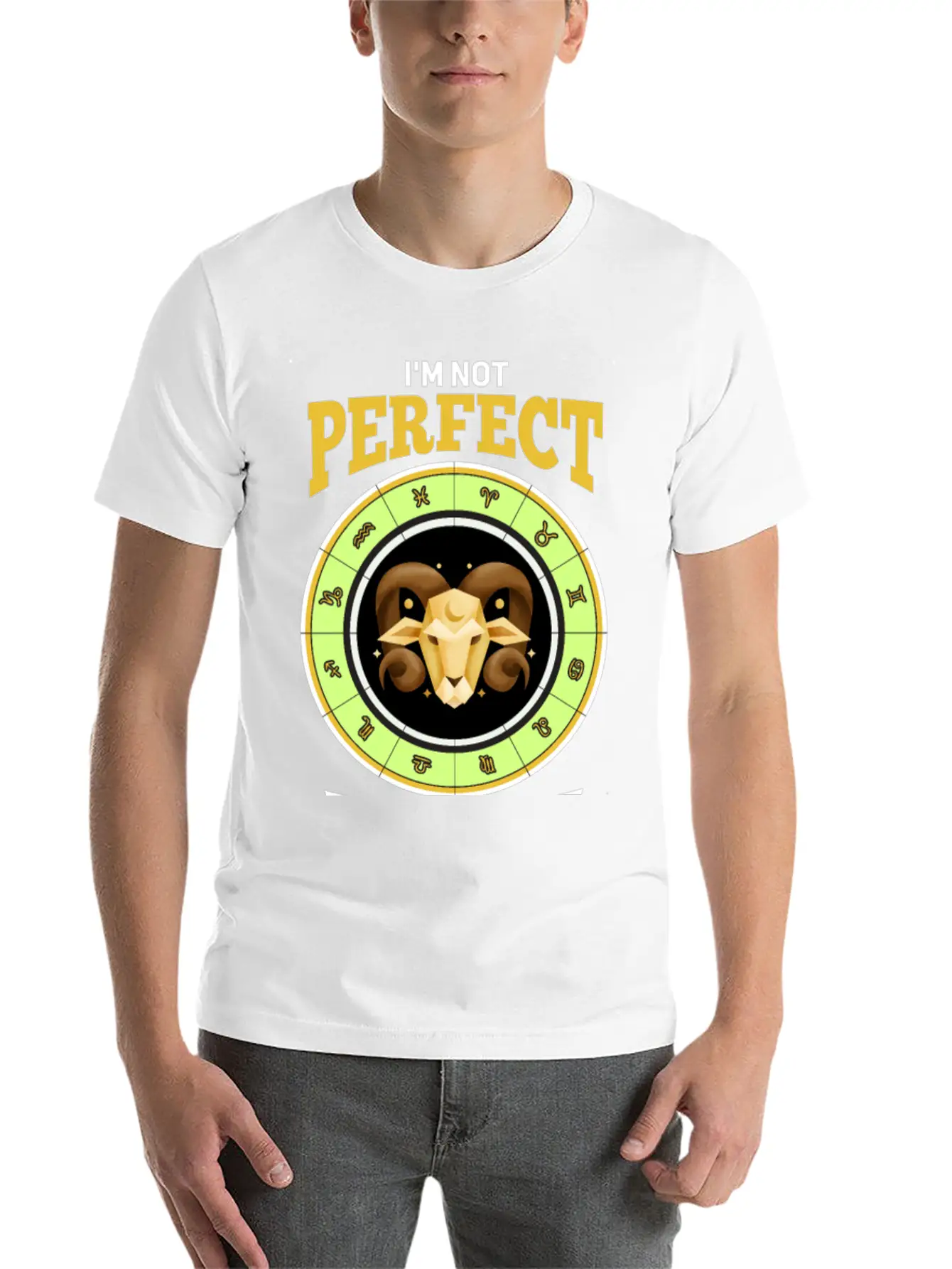 Zodiac Aries Modern Fit Casual T-Shirt – Clean And Versatile Design