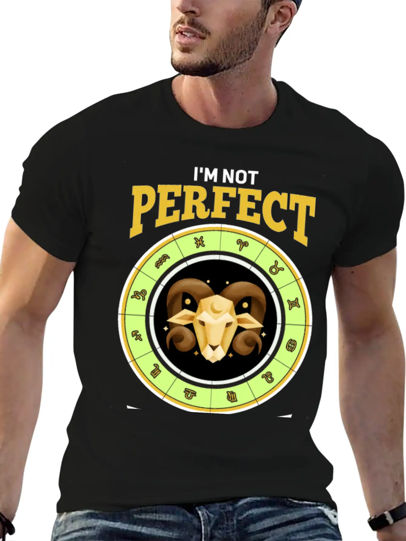 Zodiac Aries Modern Fit Casual T-Shirt – Clean And Versatile Design