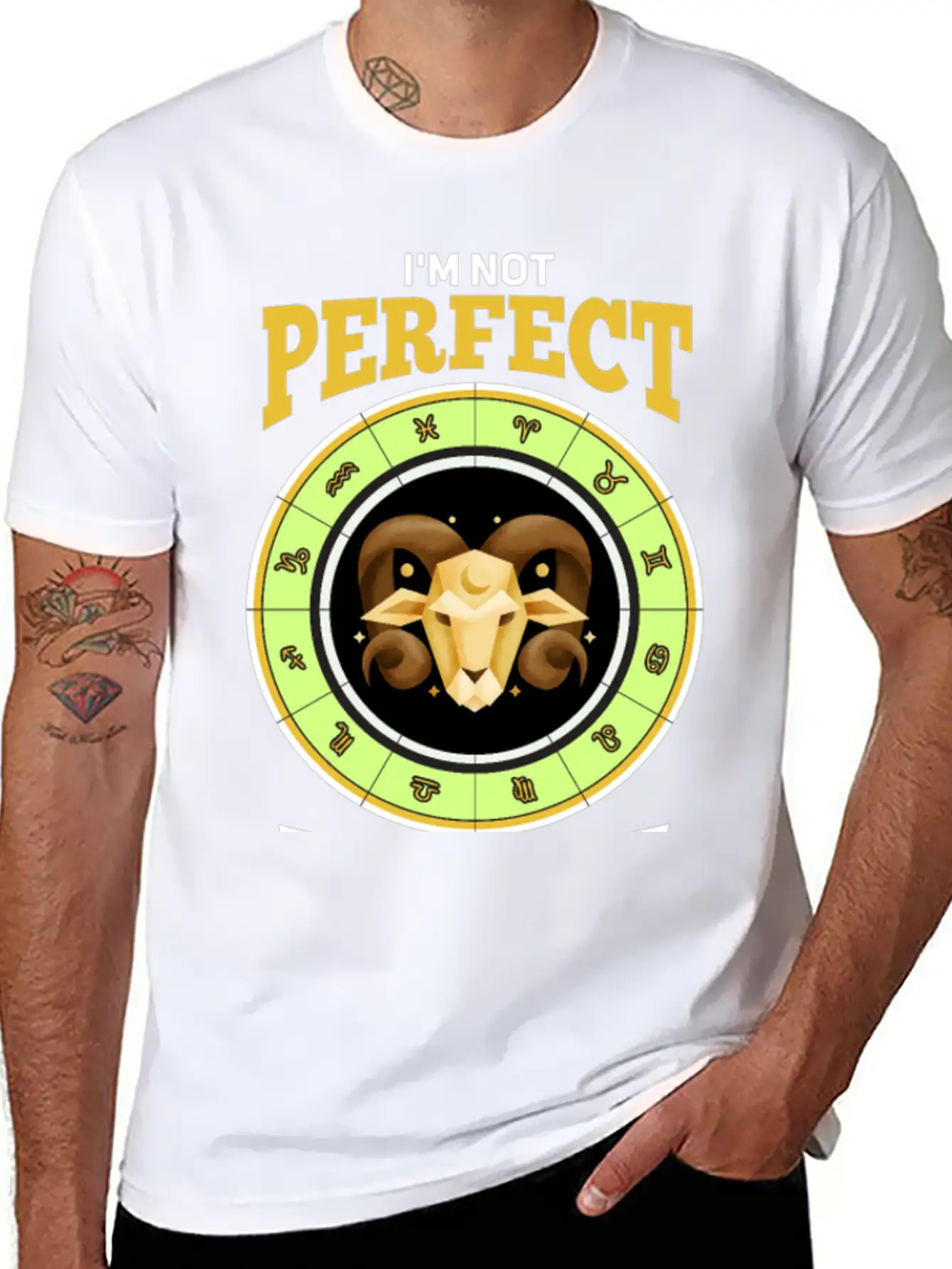 Zodiac Aries Modern Fit Casual T-Shirt – Clean And Versatile Design